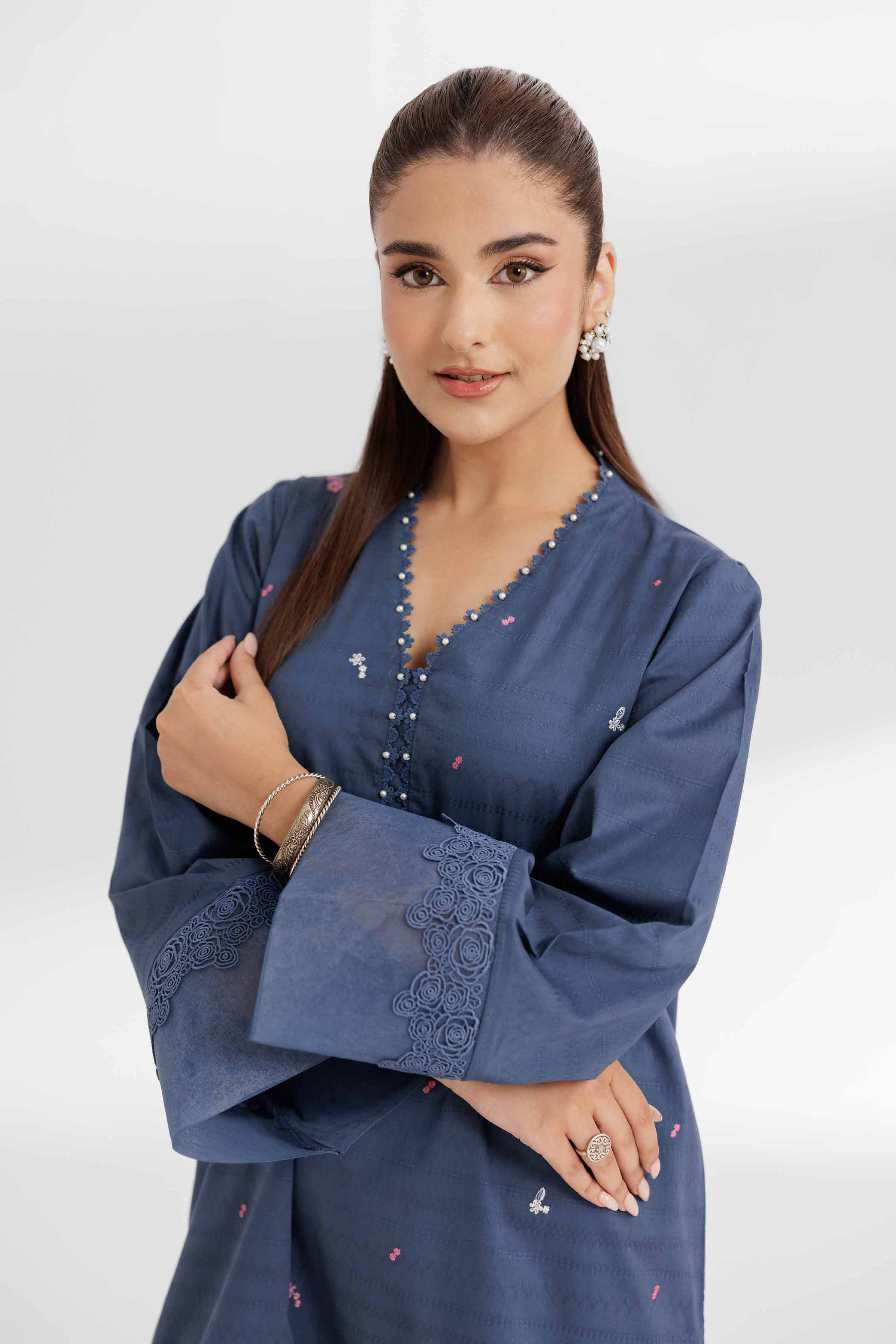 2 Piece - Dyed Embroidered Suit - 42502157 for Women - Unstitched Collection | Nishat | Shop Online
