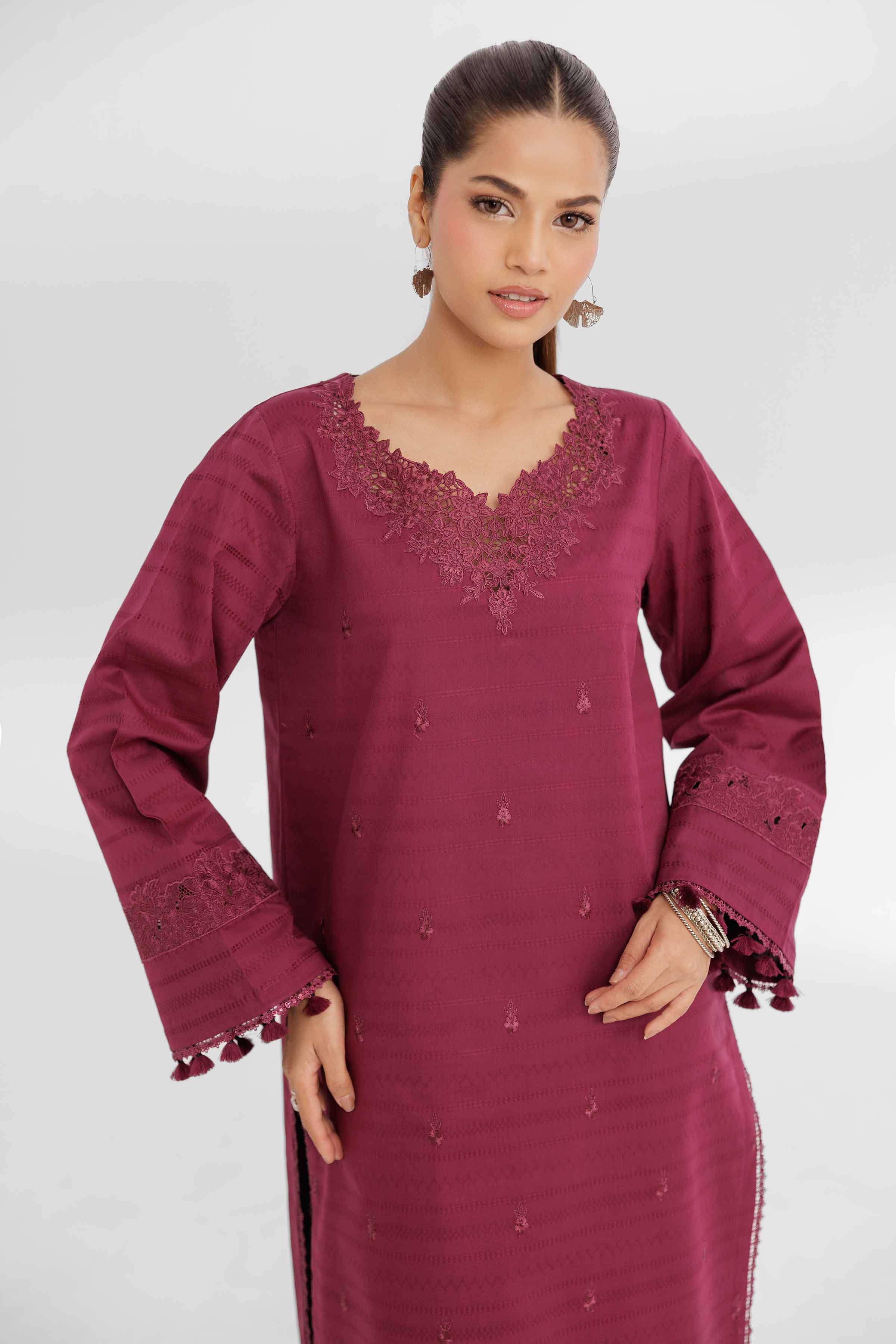 2 Piece - Dyed Embroidered Suit - 42502158 for Women - Unstitched Collection | Nishat | Shop Online
