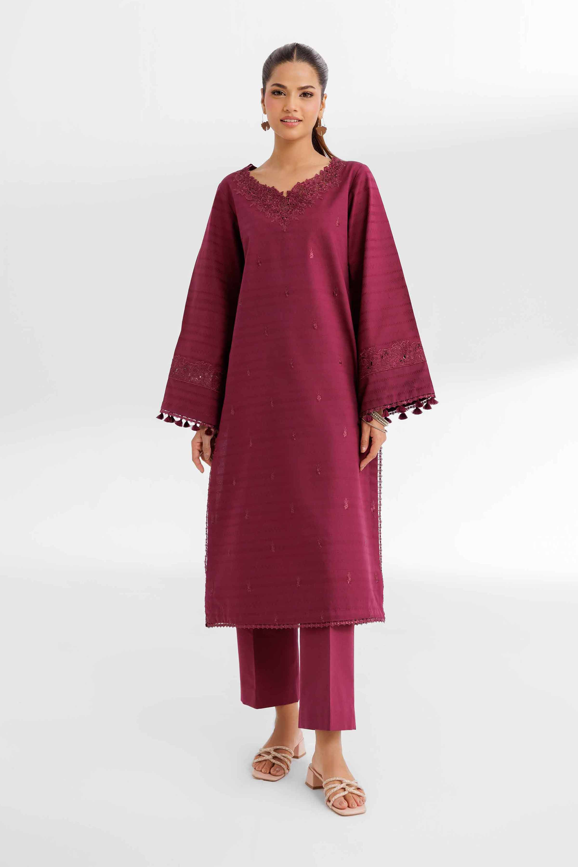 2 Piece - Dyed Embroidered Suit - 42502158 for Women - Unstitched Collection | Nishat | Shop Online