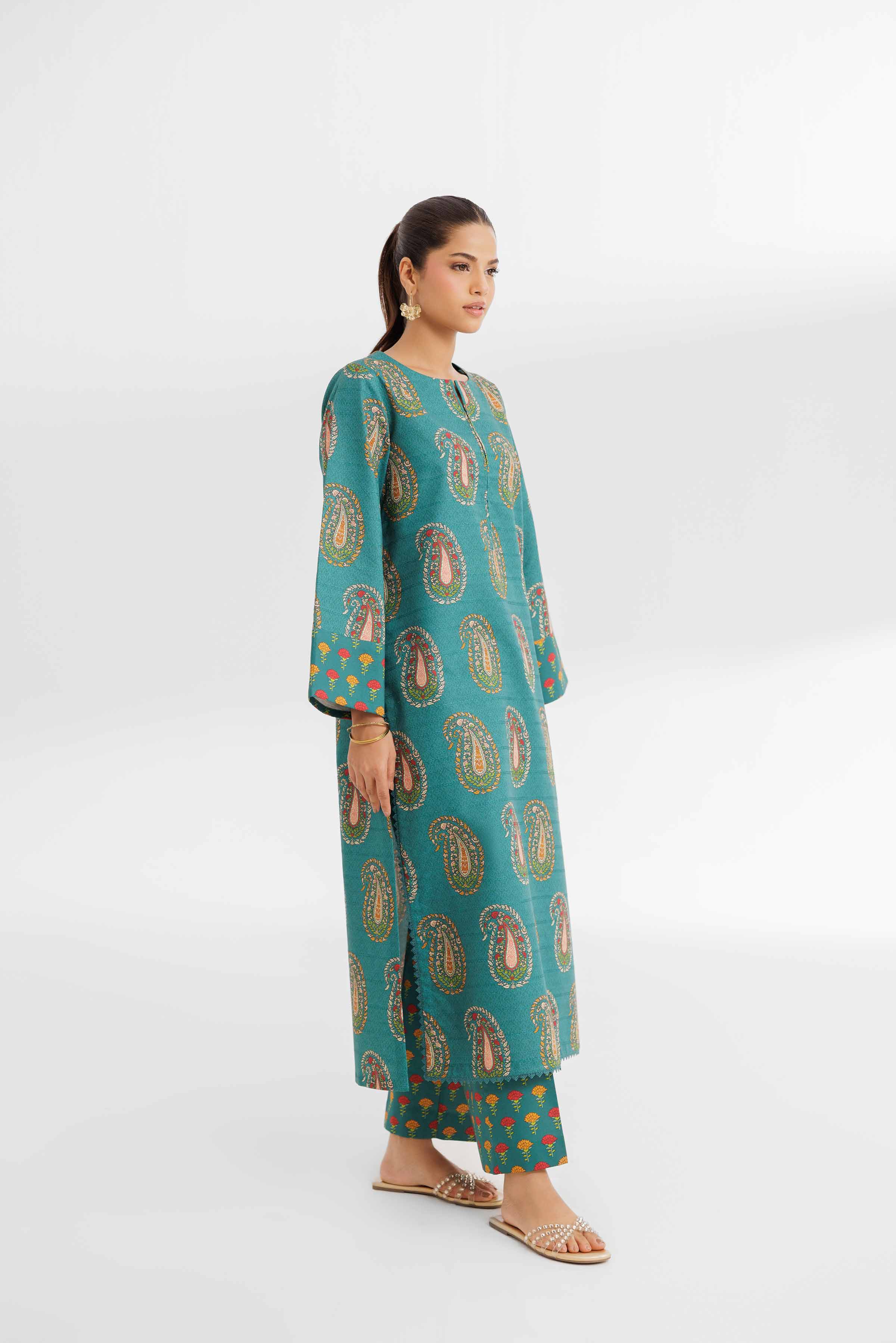 2 Piece - Printed Suit - 42502162 for Women - Unstitched Collection | Nishat | Shop Online