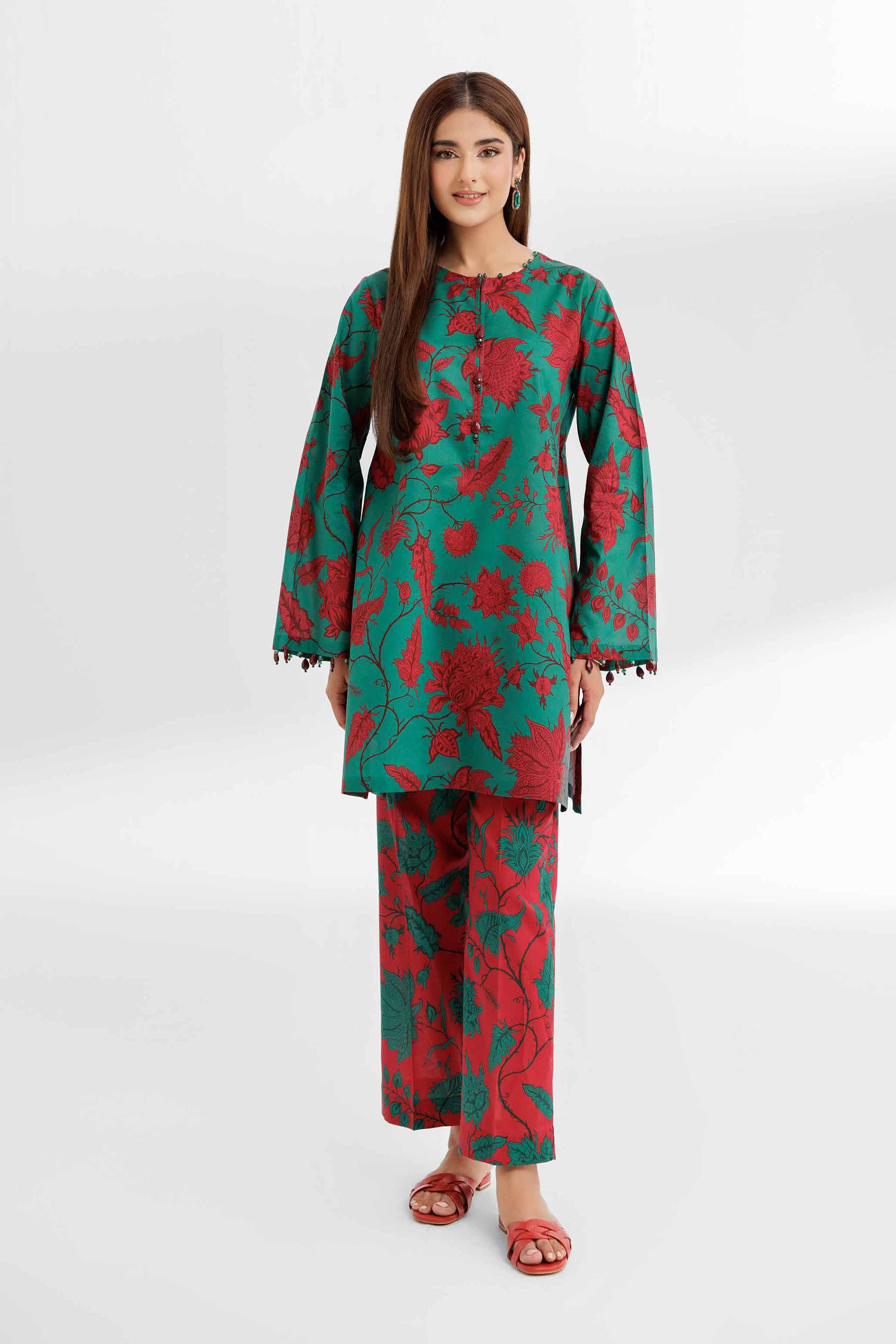 2 Piece - Printed Suit - 42502164 for Women - Unstitched Collection | Nishat | Shop Online