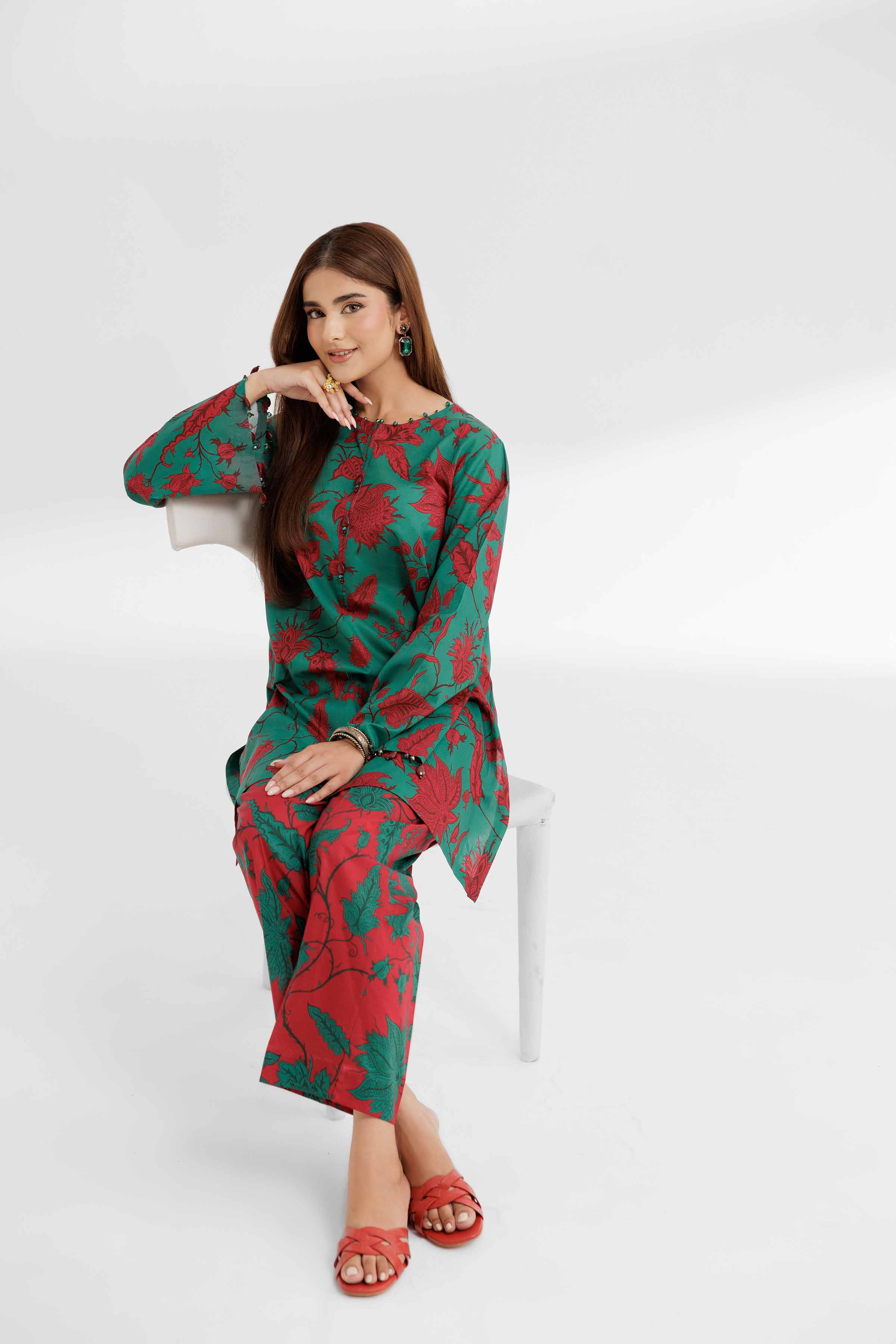 2 Piece - Printed Suit - 42502164 for Women - Unstitched Collection | Nishat | Shop Online