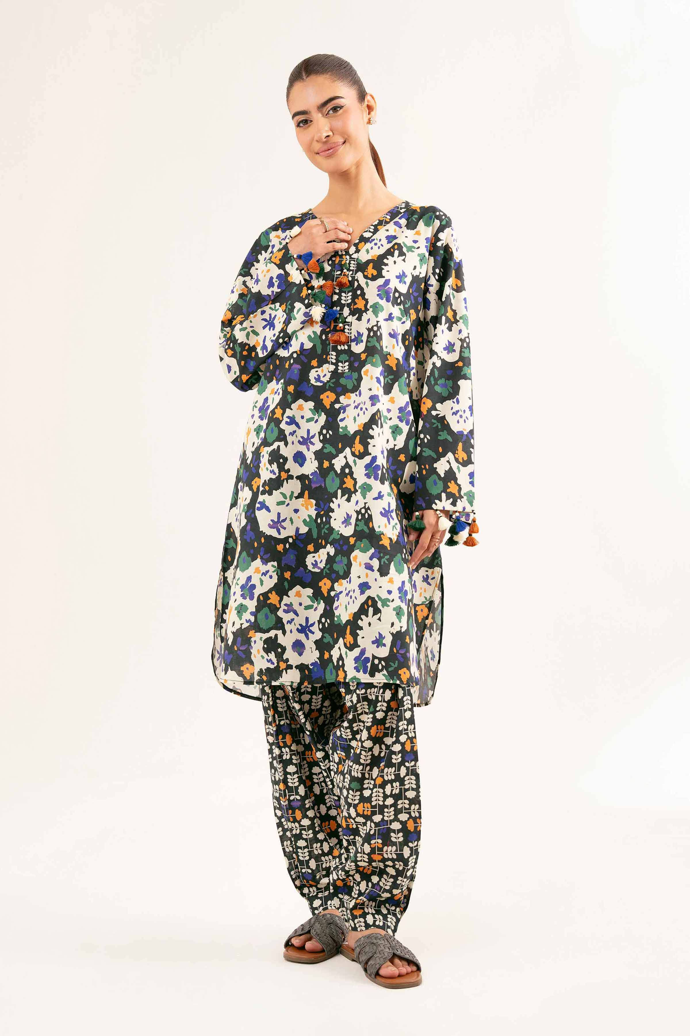 2 Piece - Printed Suit - 42502172 for Women - Unstitched Collection | Nishat | Shop Online