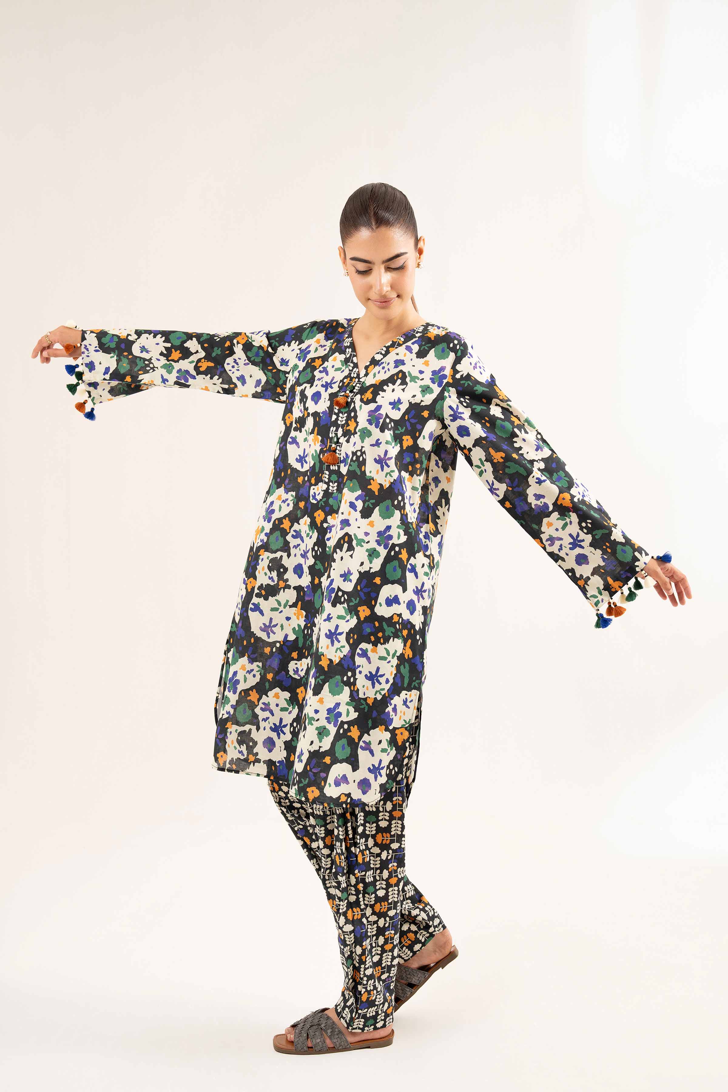 2 Piece - Printed Suit - 42502172 for Women - Unstitched Collection | Nishat | Shop Online