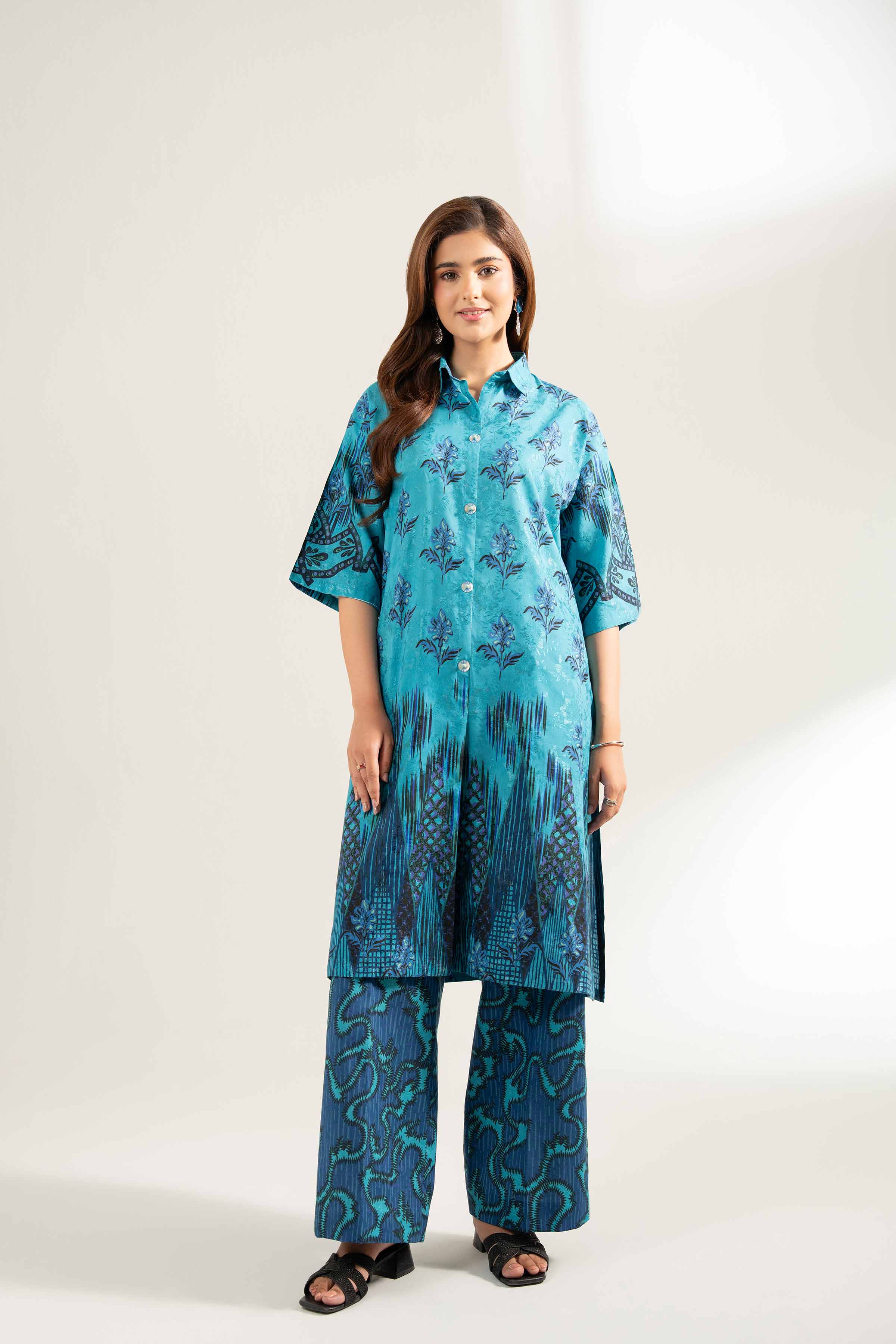 2 Piece - Digital Printed Suit - 42502175 for Women - Unstitched Collection | Nishat | Shop Online