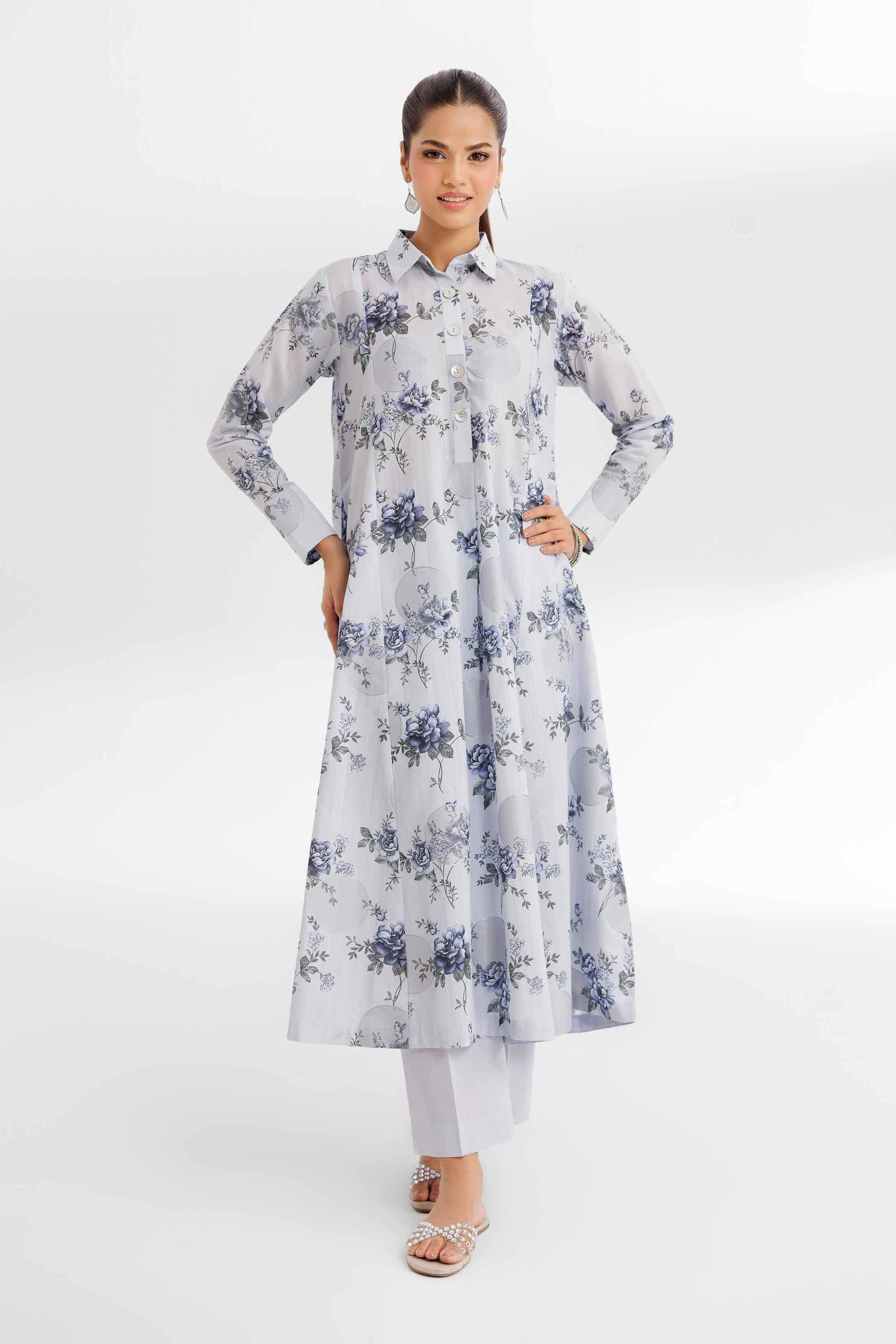2 Piece - Printed Suit - 42502179 for Women - Unstitched Collection | Nishat | Shop Online