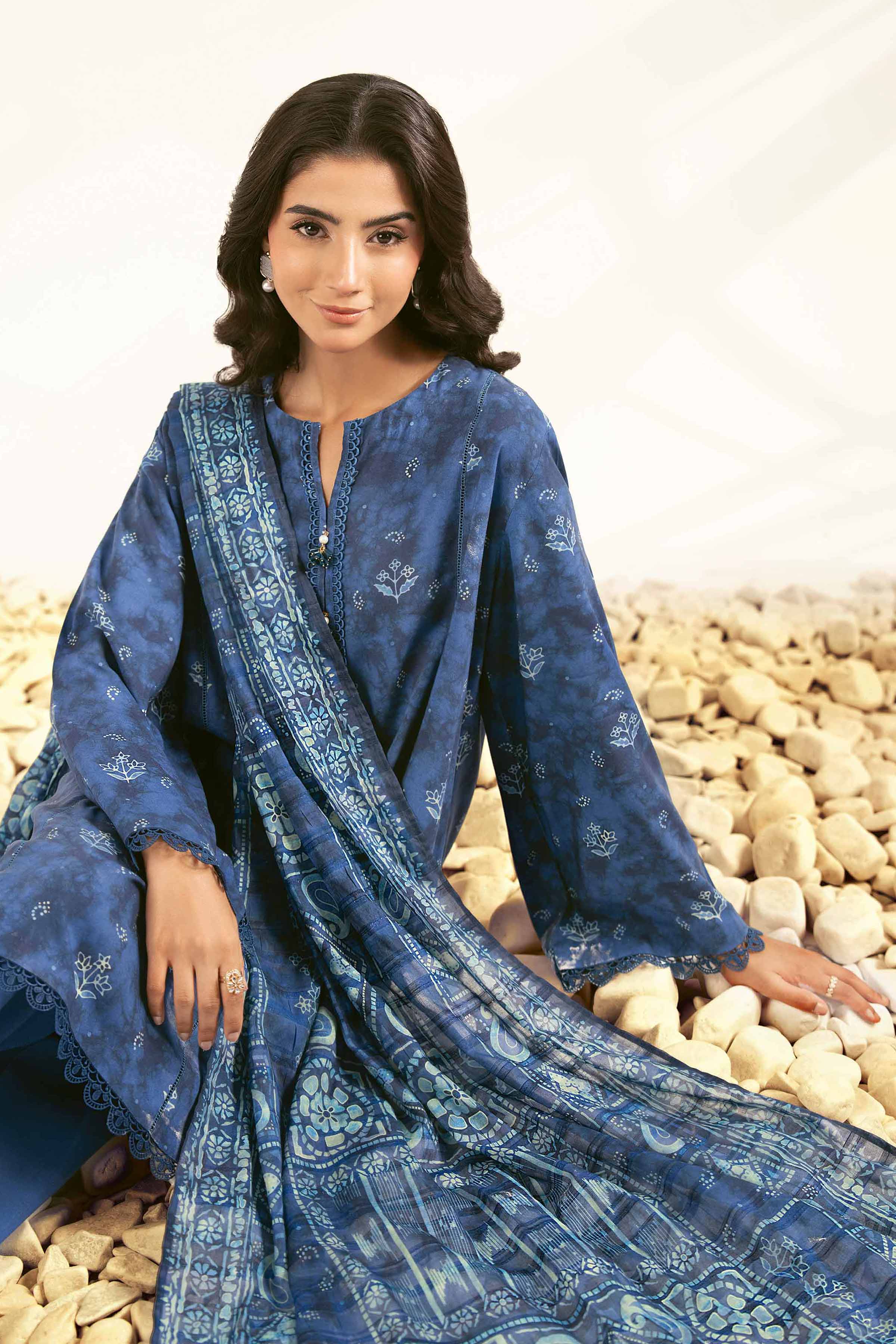 3 Piece - Printed Suit - 42502184 for Women - Unstitched Collection | Nishat | Shop Online