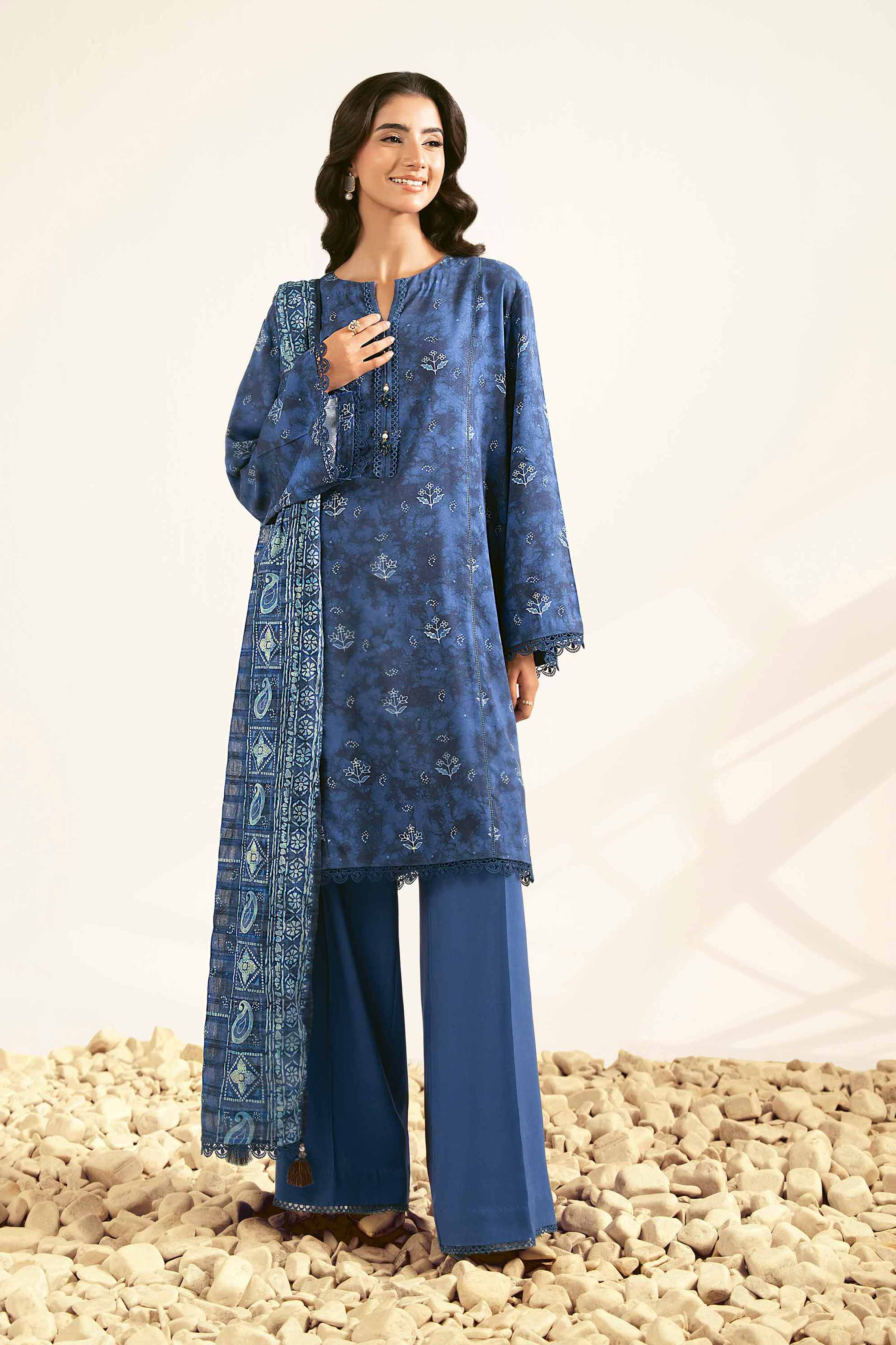 3 Piece - Printed Suit - 42502184 for Women - Unstitched Collection | Nishat | Shop Online