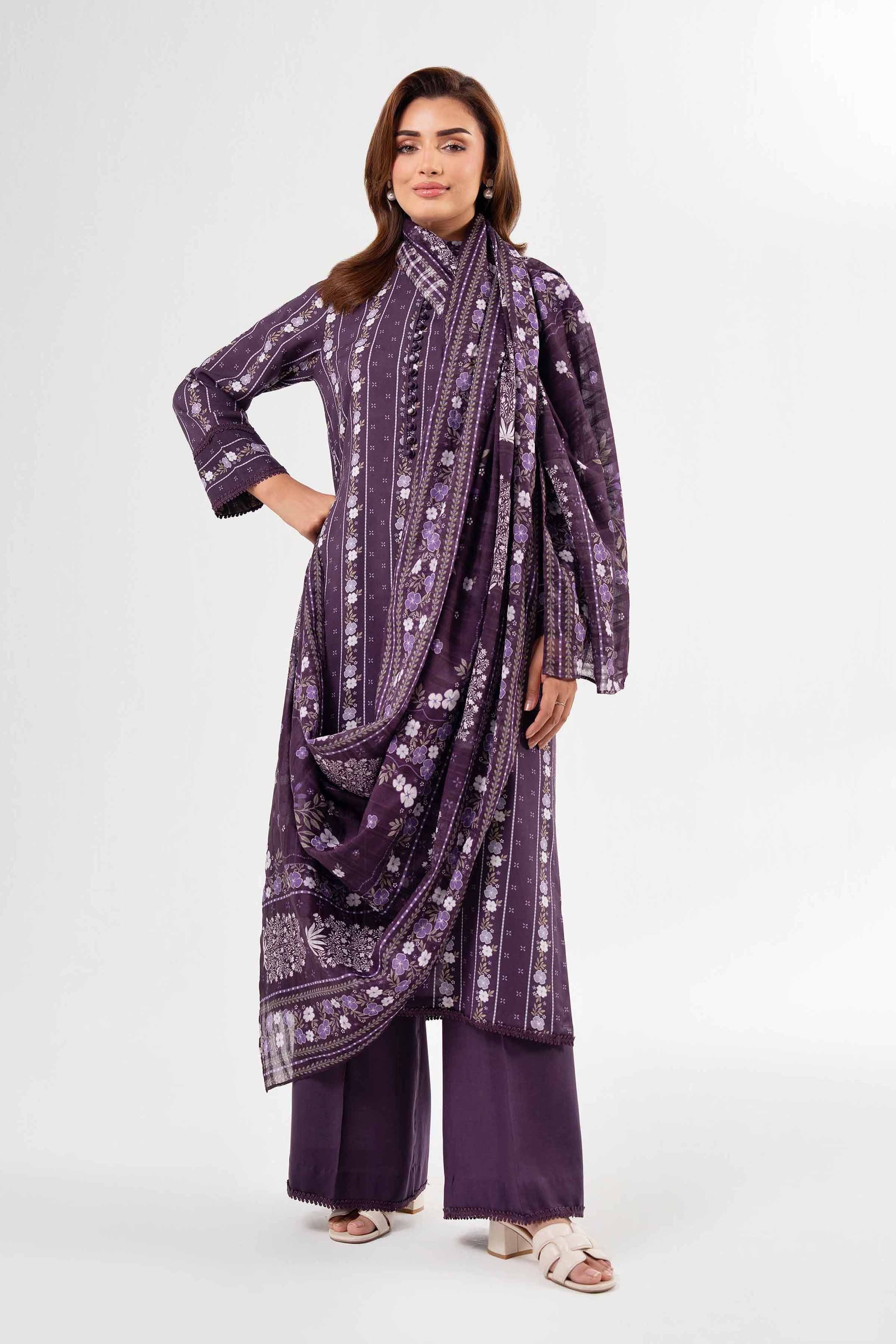 3 Piece - Printed Suit - 42502186 for Women - Unstitched Collection | Nishat | Shop Online