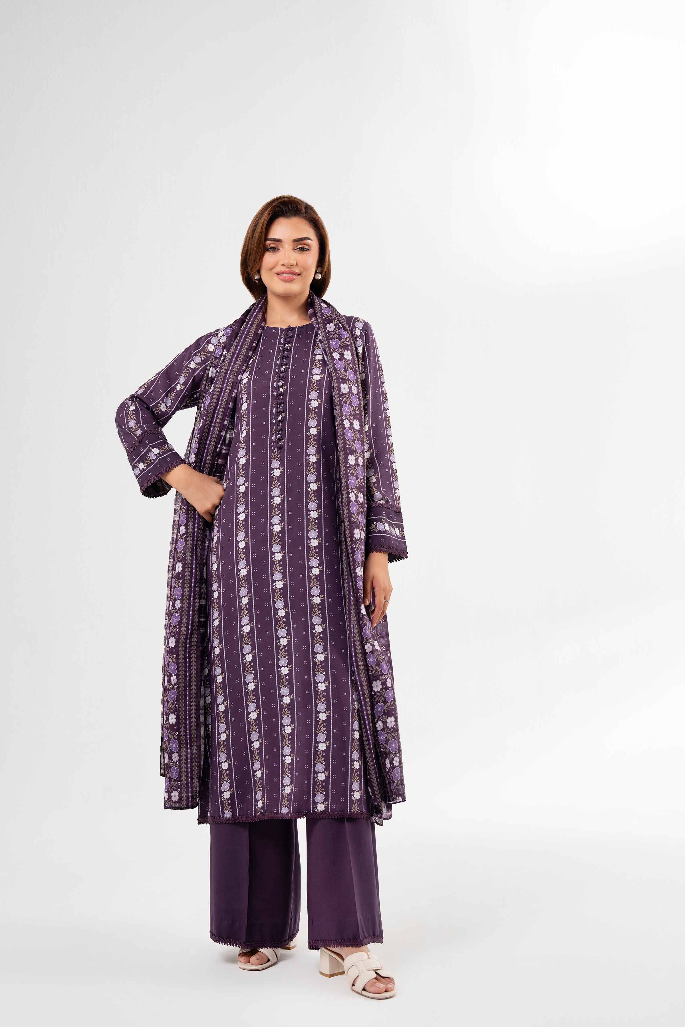 3 Piece - Printed Suit - 42502186 for Women - Unstitched Collection | Nishat | Shop Online