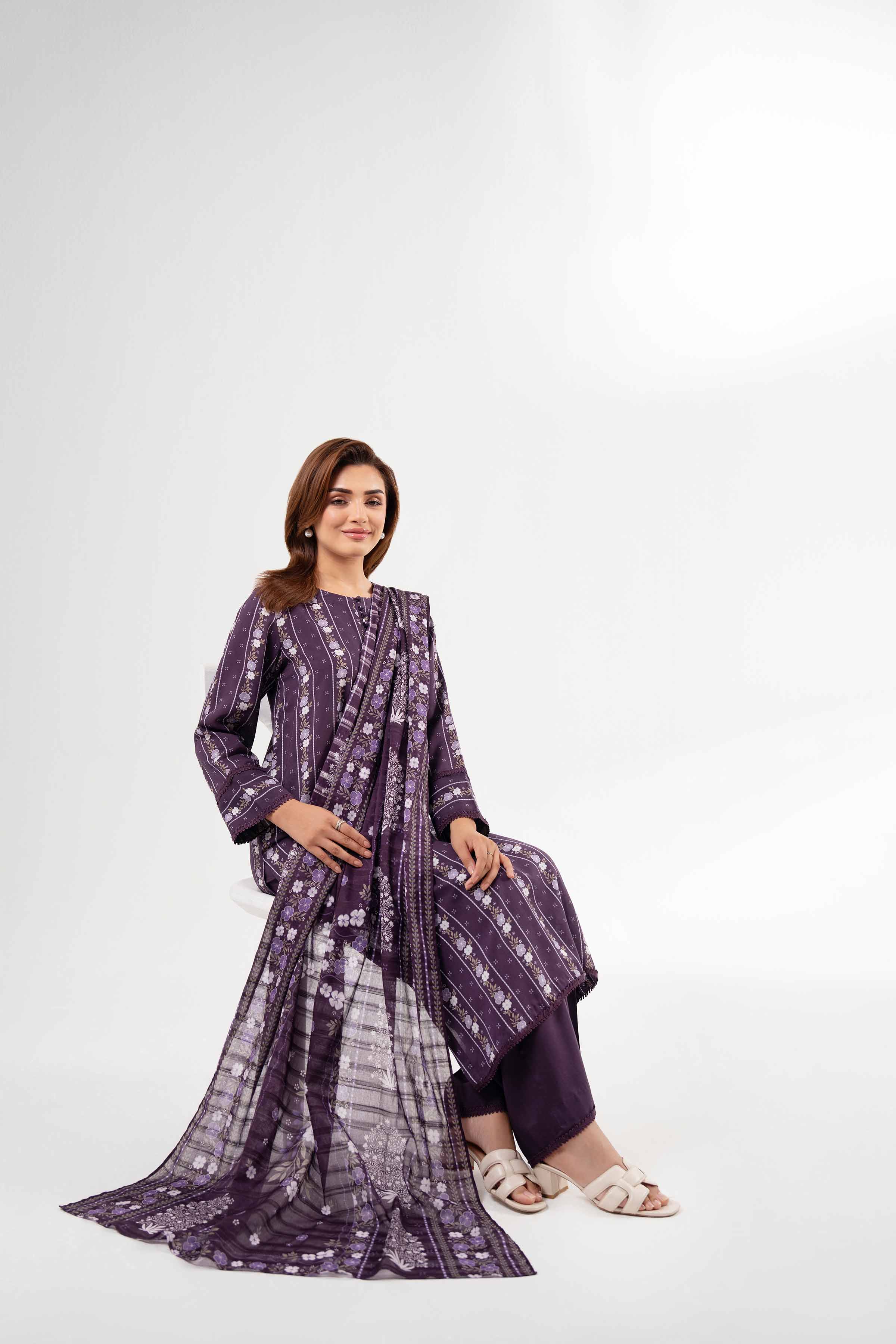 3 Piece - Printed Suit - 42502186 for Women - Unstitched Collection | Nishat | Shop Online