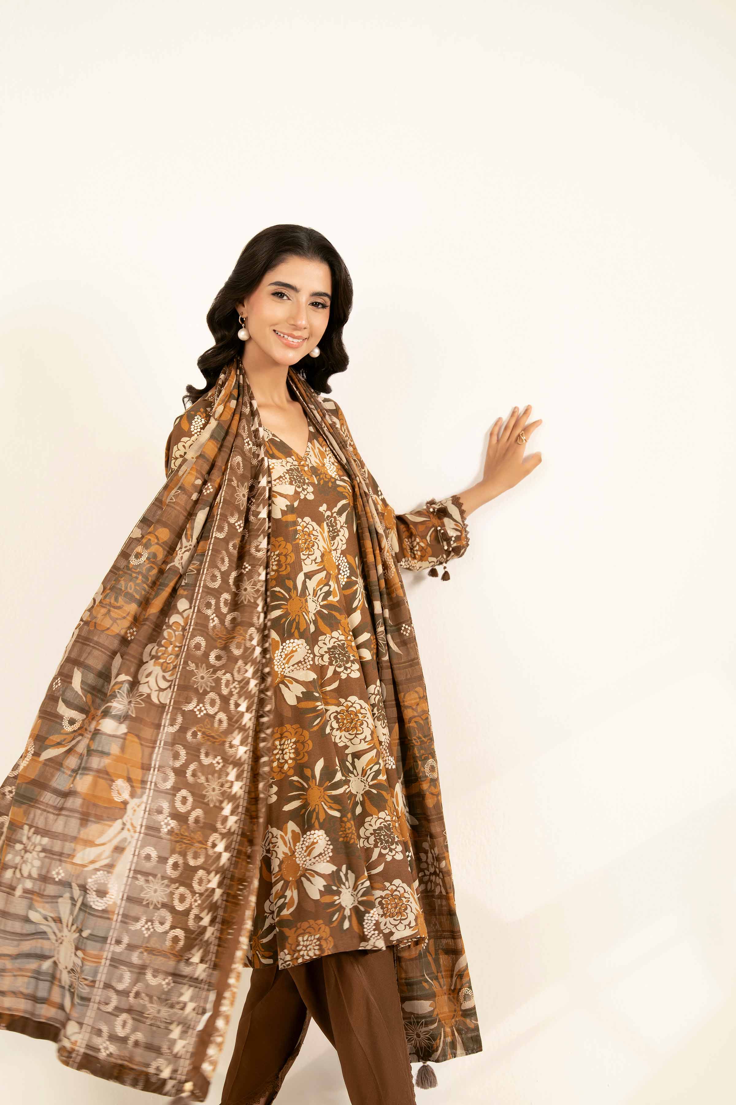 3 Piece - Printed Suit - 42502187 for Women - Unstitched Collection | Nishat | Shop Online