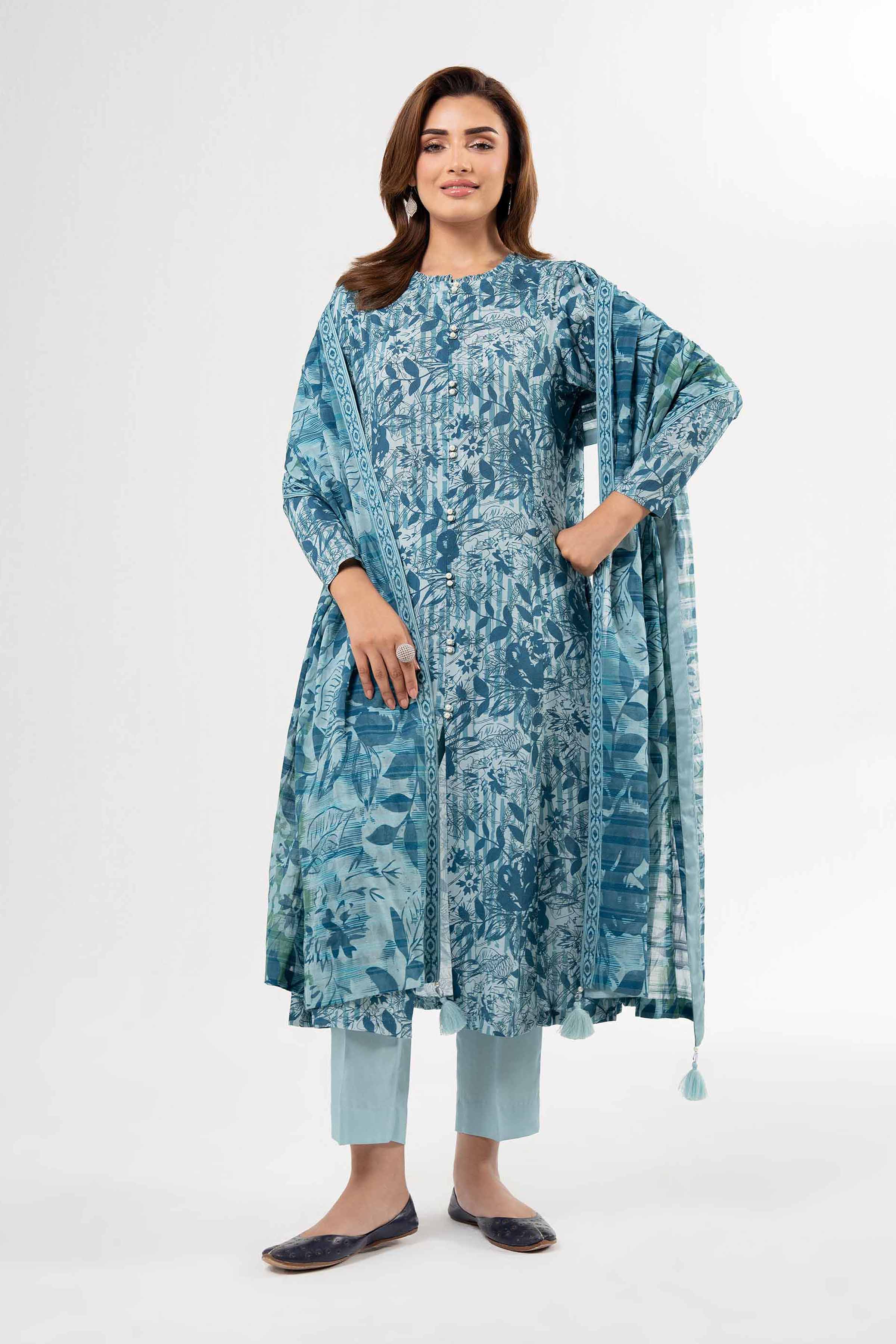 3 Piece - Printed Suit - 42502188 for Women - Unstitched Collection | Nishat | Shop Online