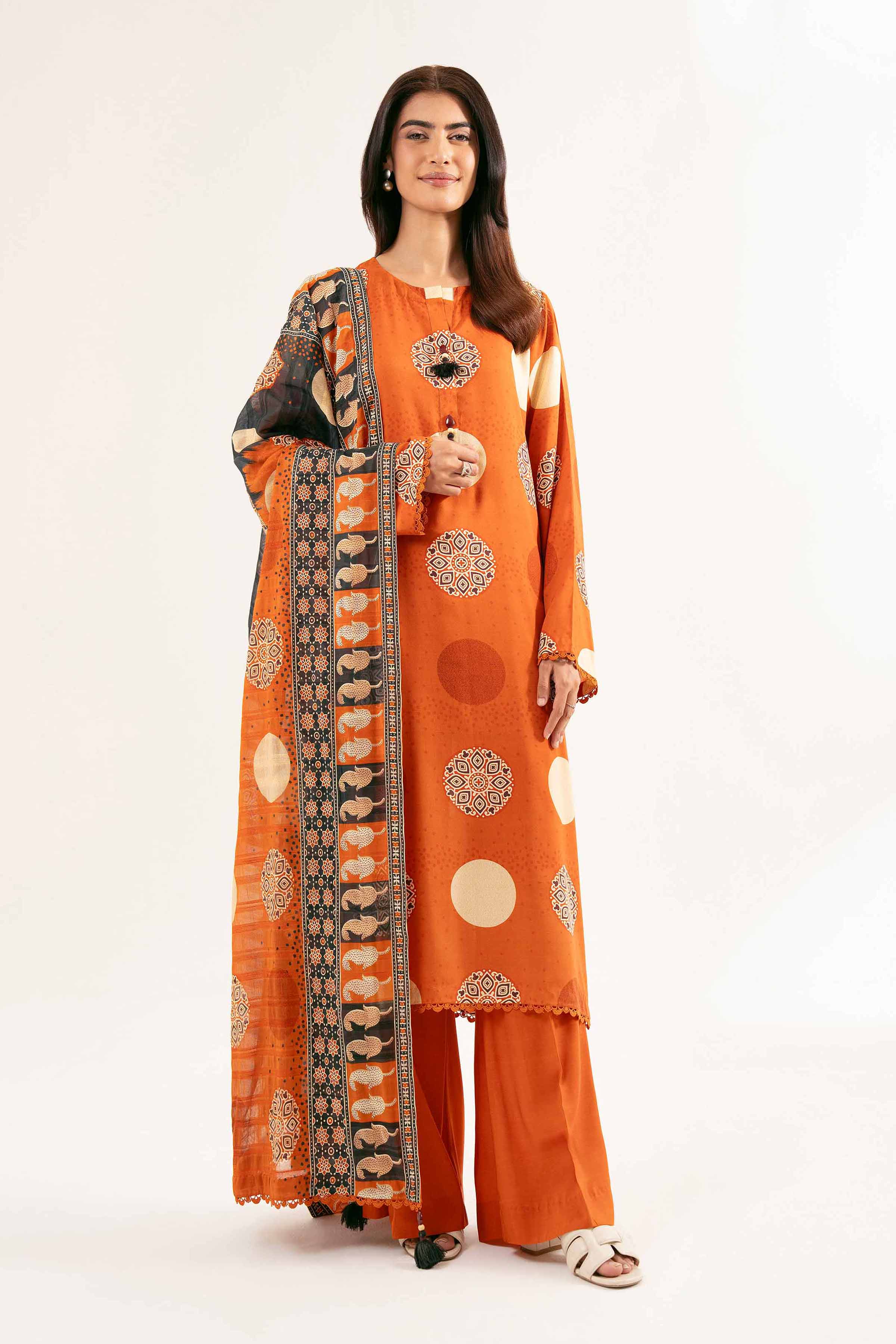 3 Piece - Printed Suit - 42502191 for Women - Unstitched Collection | Nishat | Shop Online