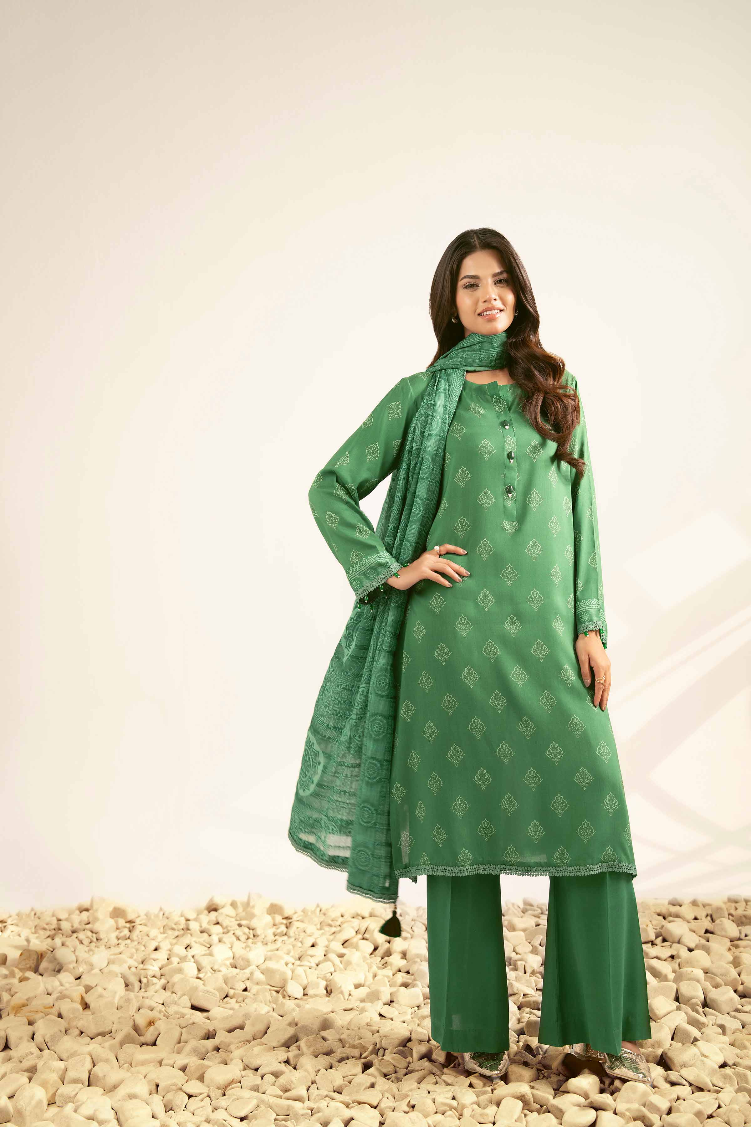 3 Piece - Printed Suit - 42502192 for Women - Unstitched Collection | Nishat | Shop Online