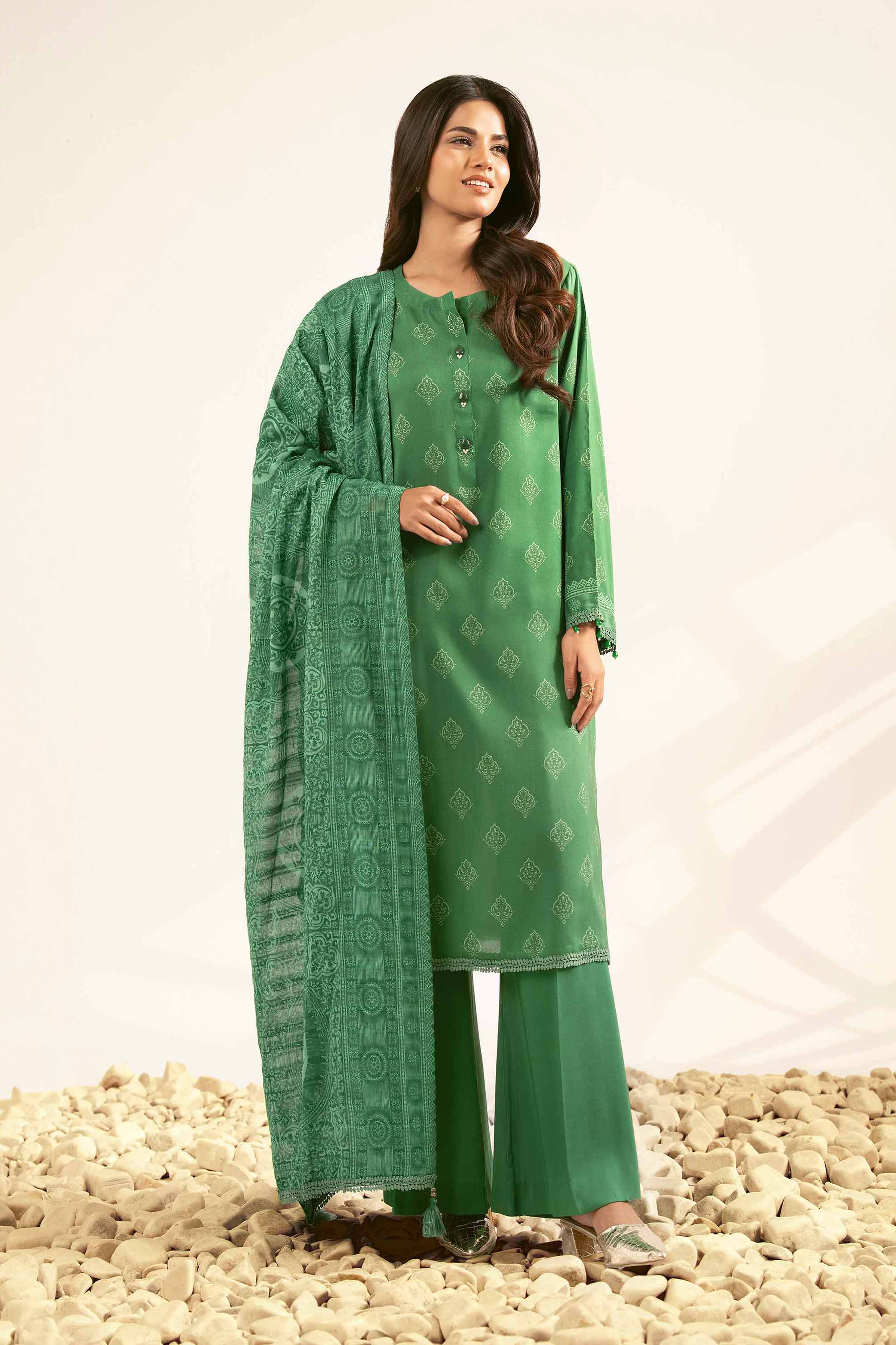 3 Piece - Printed Suit - 42502192 for Women - Unstitched Collection | Nishat | Shop Online
