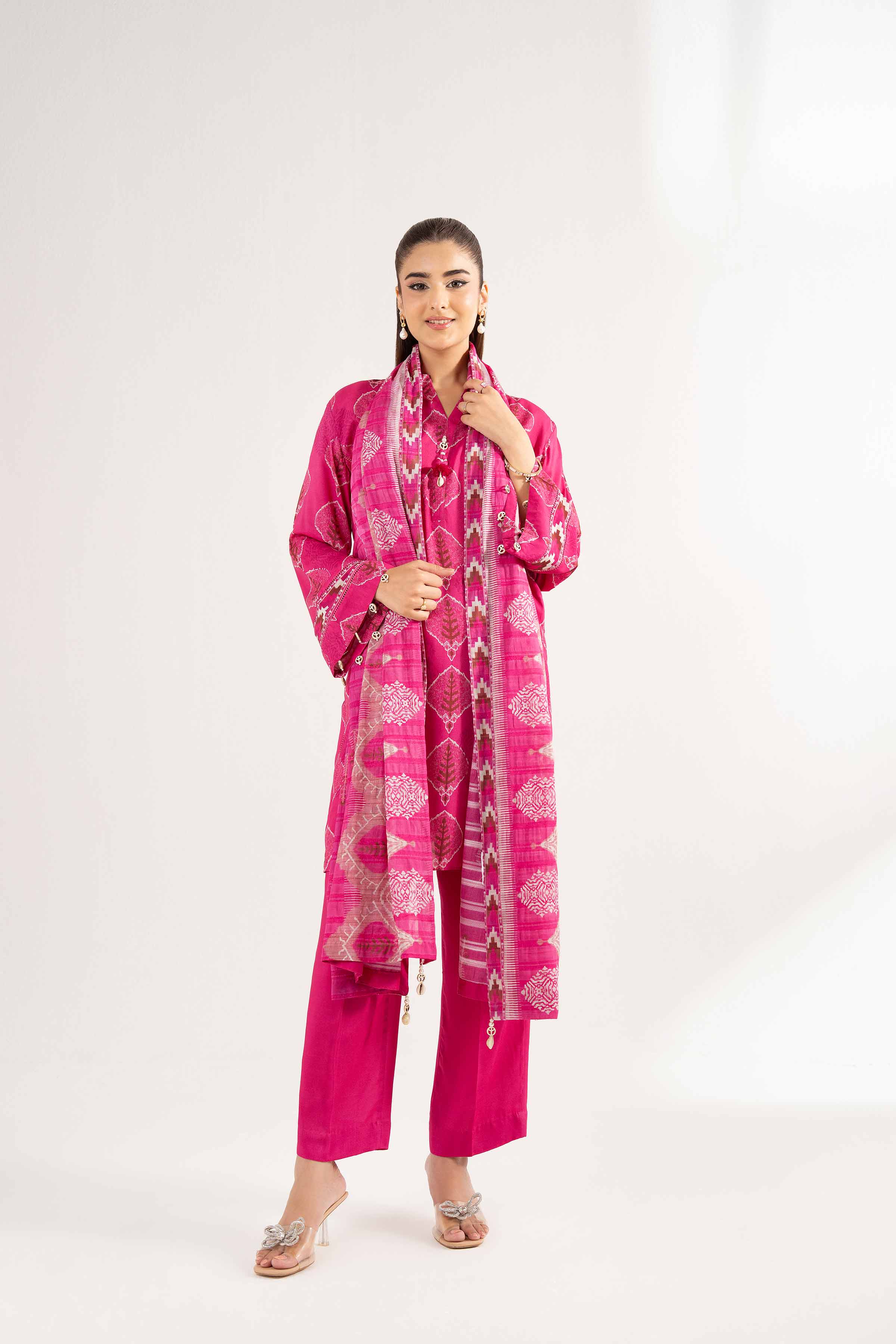 3 Piece - Printed Suit - 42502194 for Women - Unstitched Collection | Nishat | Shop Online