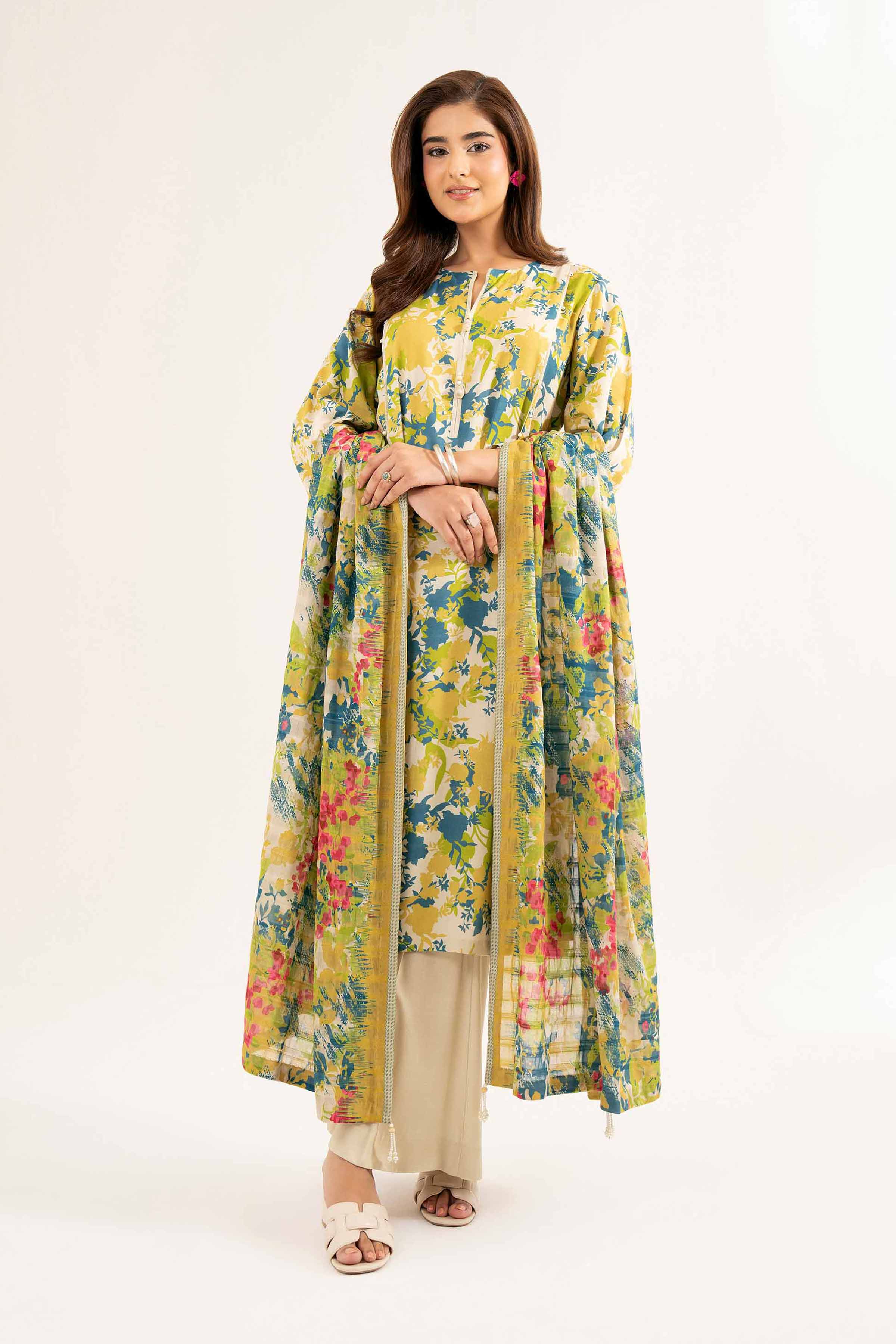 3 Piece - Printed Suit - 42502196 for Women - Unstitched Collection | Nishat | Shop Online
