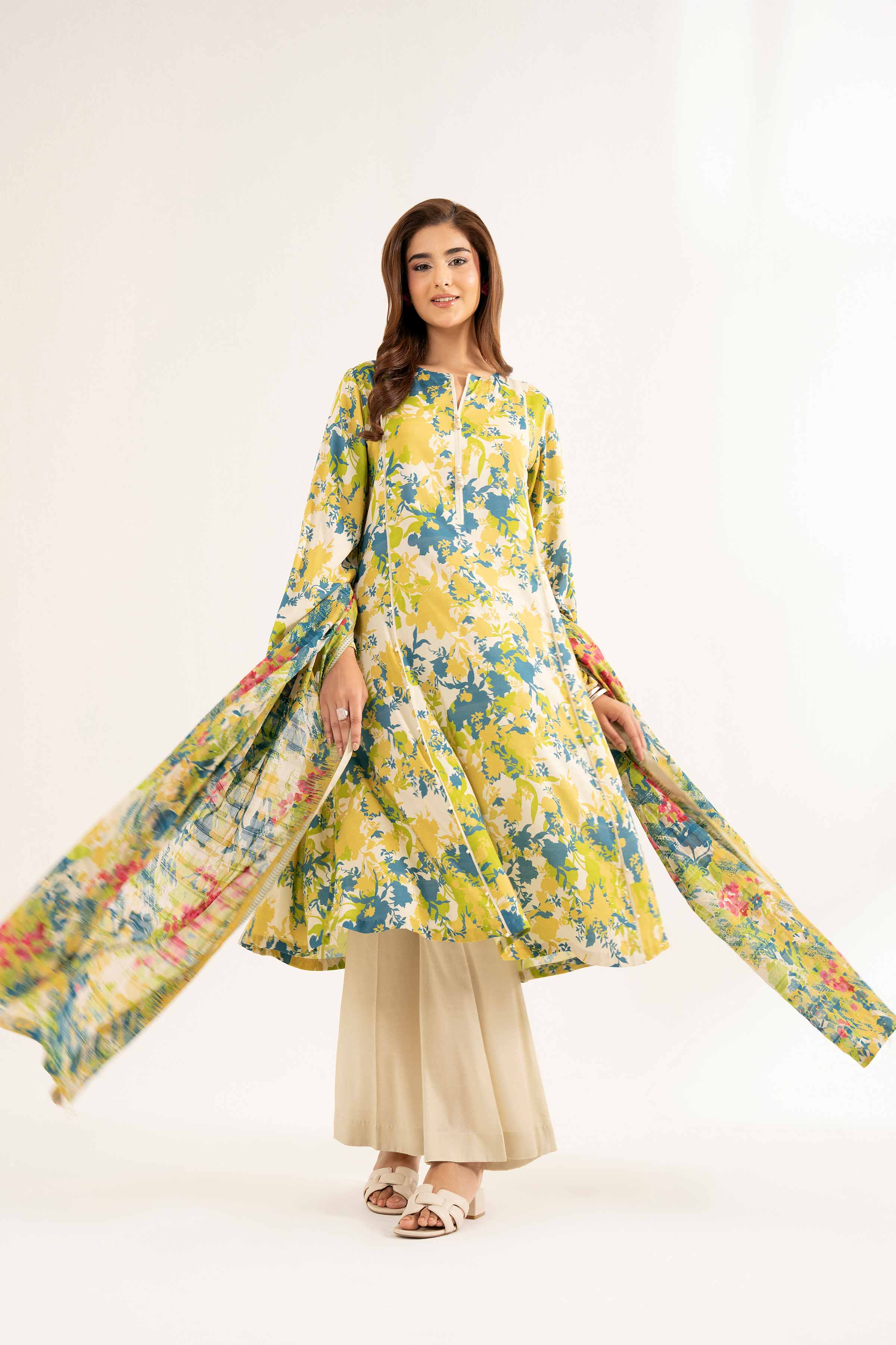 3 Piece - Printed Suit - 42502196 for Women - Unstitched Collection | Nishat | Shop Online