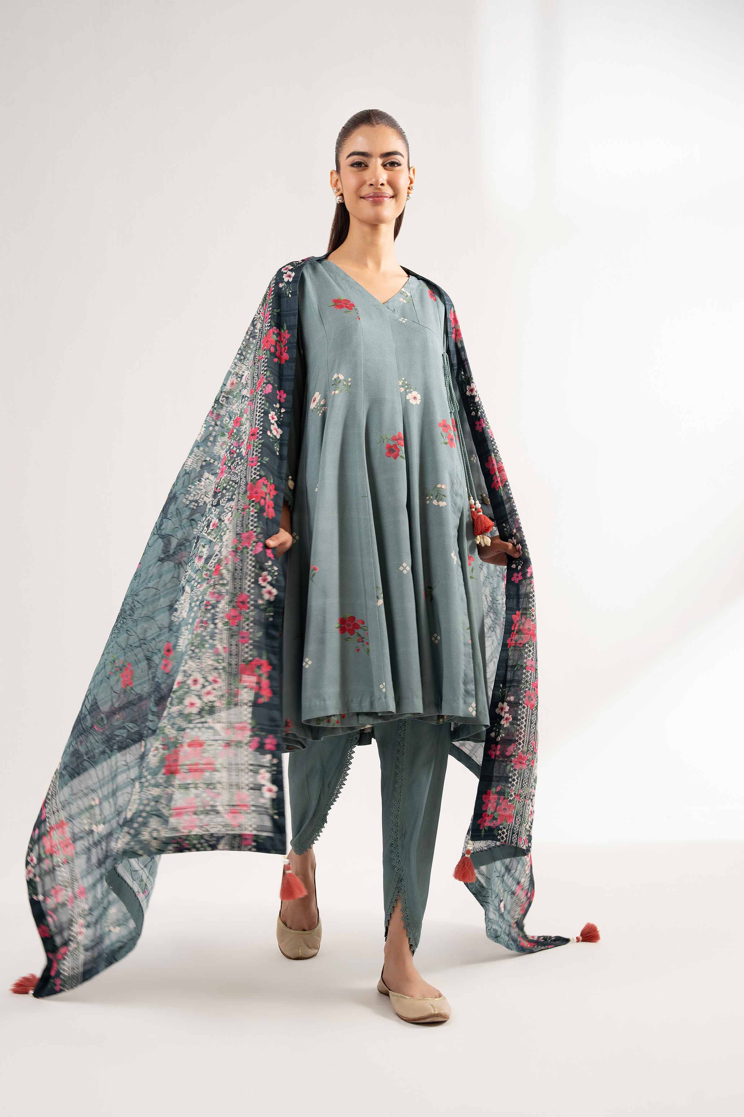 3 Piece - Printed Suit - 42502197 for Women - Unstitched Collection | Nishat | Shop Online