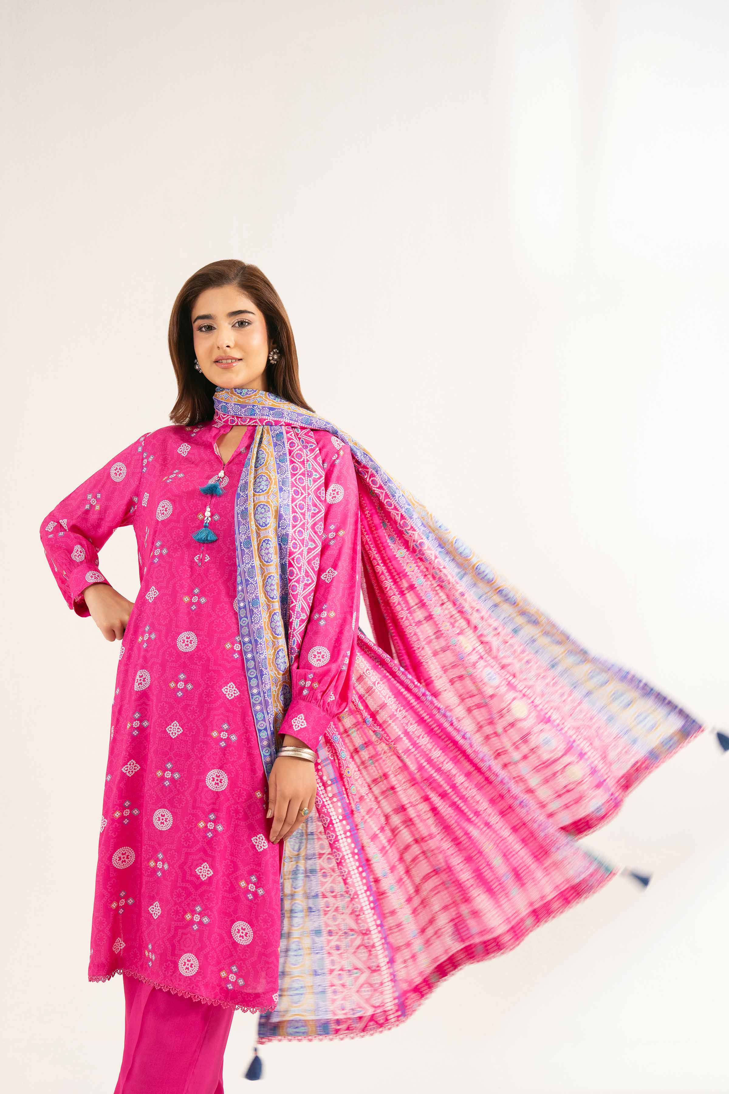 3 Piece - Printed Suit - 42502199 for Women - Unstitched Collection | Nishat | Shop Online