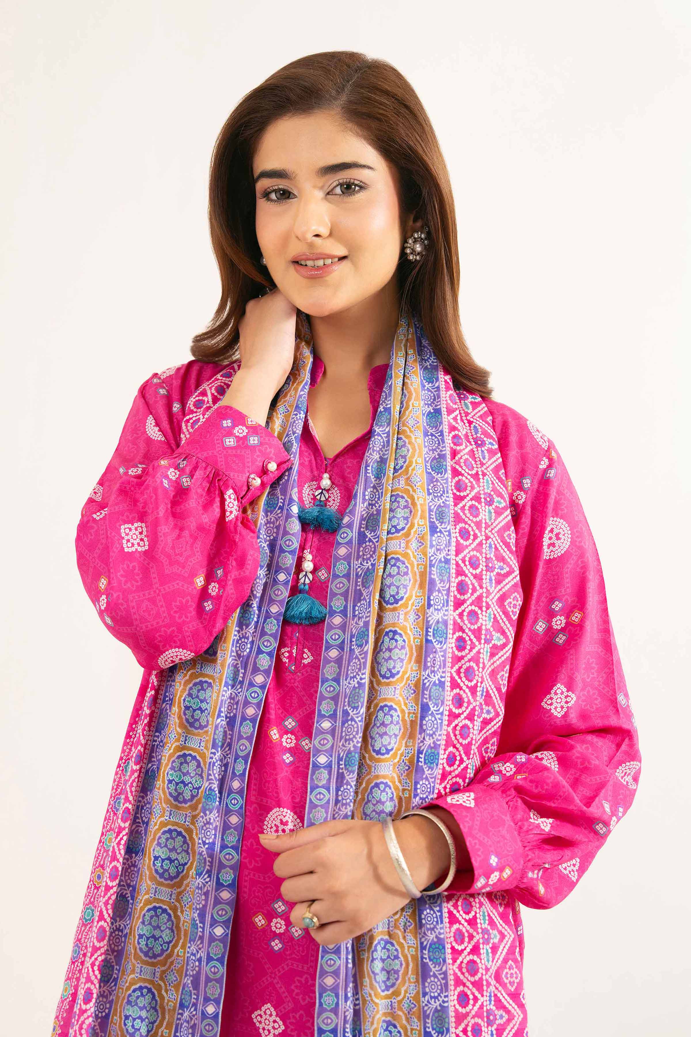 3 Piece - Printed Suit - 42502199 for Women - Unstitched Collection | Nishat | Shop Online