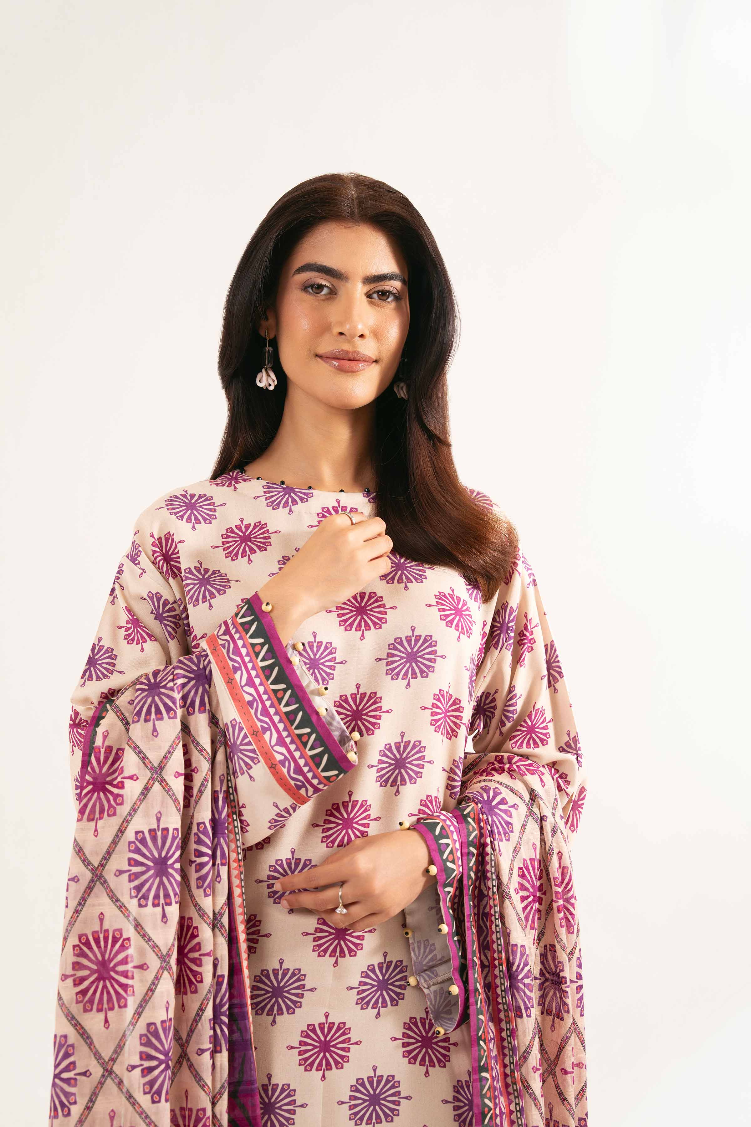 3 Piece - Printed Suit - 42502200 for Women - Unstitched Collection | Nishat | Shop Online