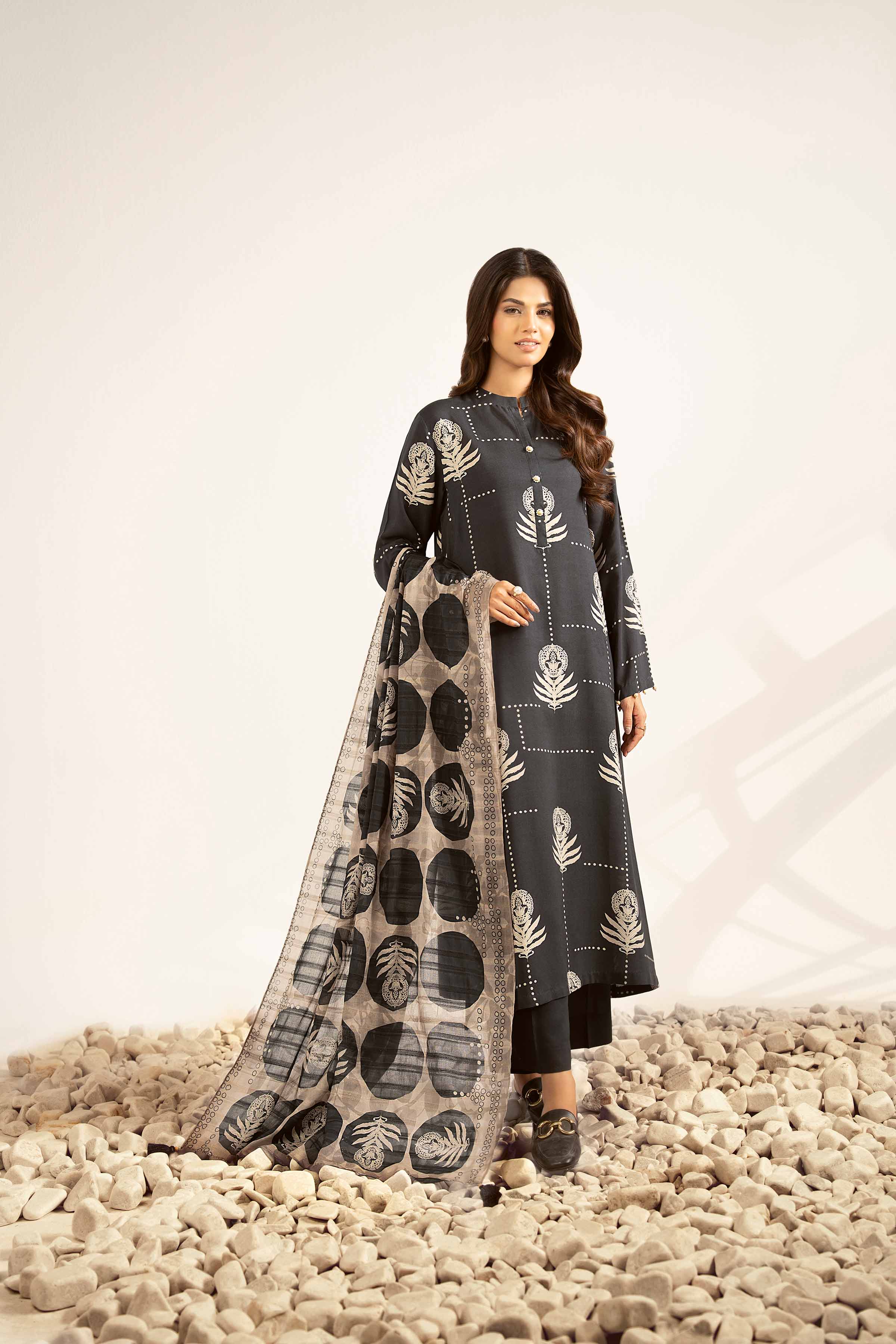 3 Piece - Printed Suit - 42502202 for Women - Unstitched Collection | Nishat | Shop Online