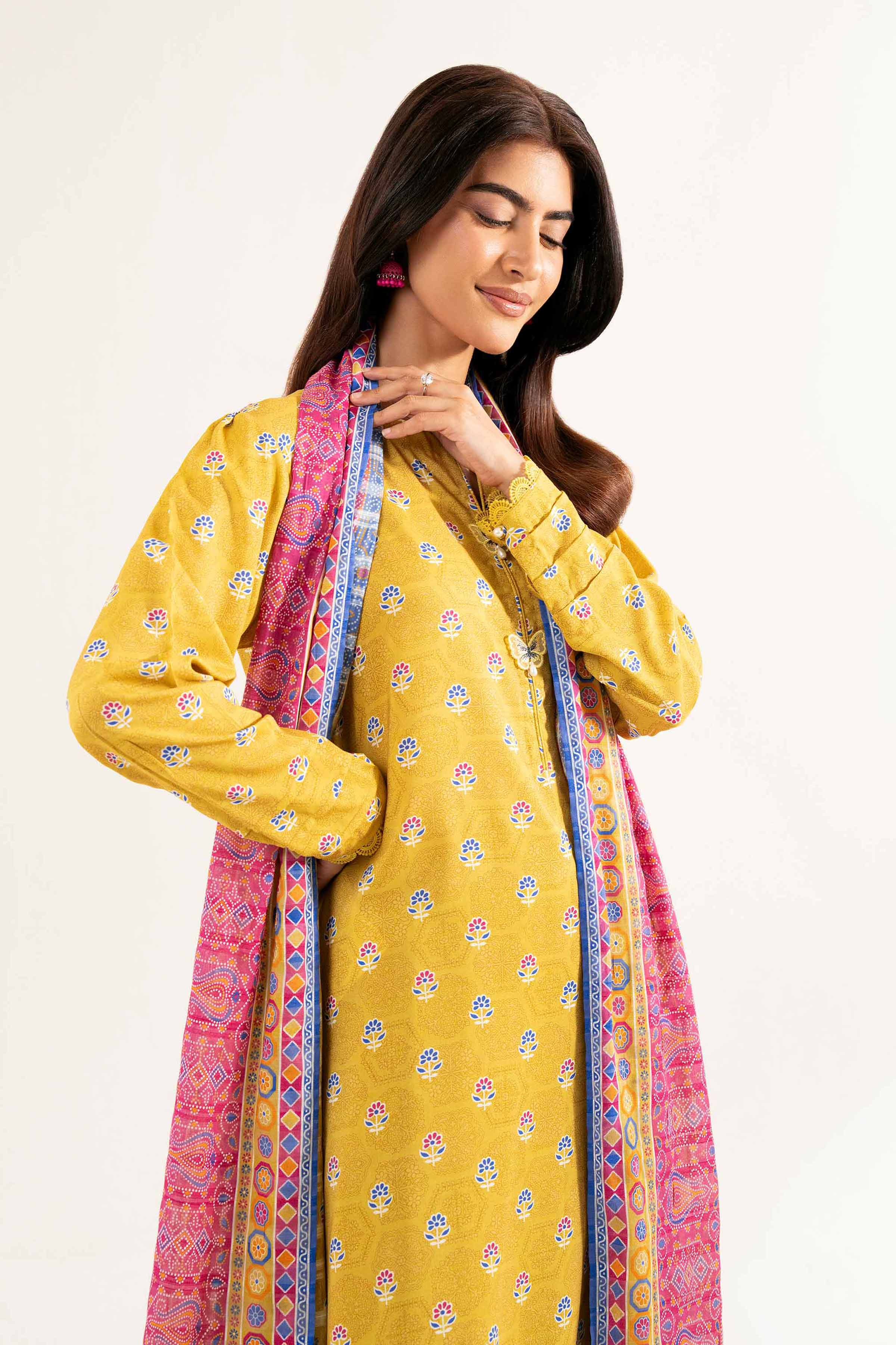 3 Piece - Printed Suit - 42502203 for Women - Unstitched Collection | Nishat | Shop Online