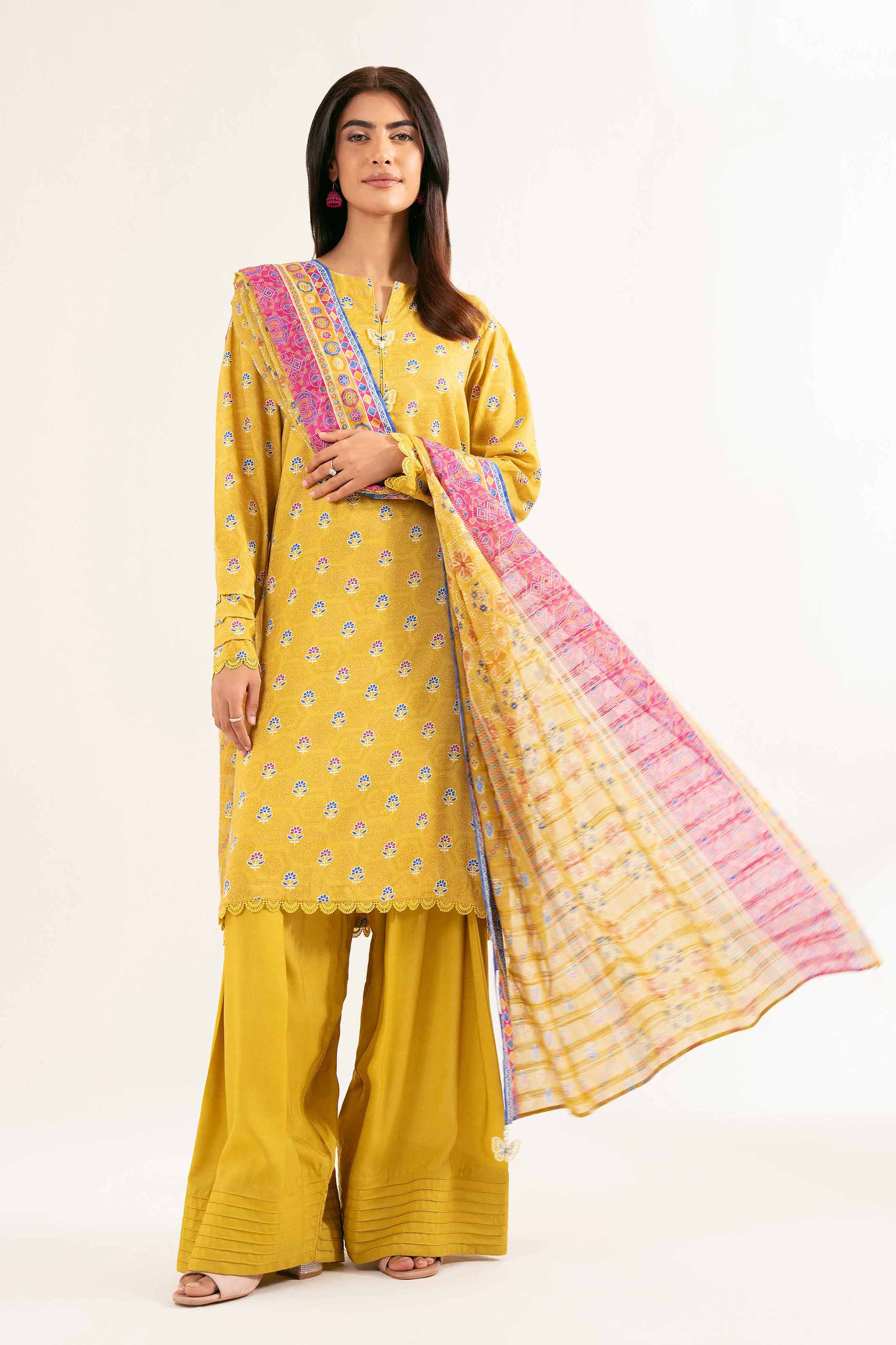 3 Piece - Printed Suit - 42502203 for Women - Unstitched Collection | Nishat | Shop Online