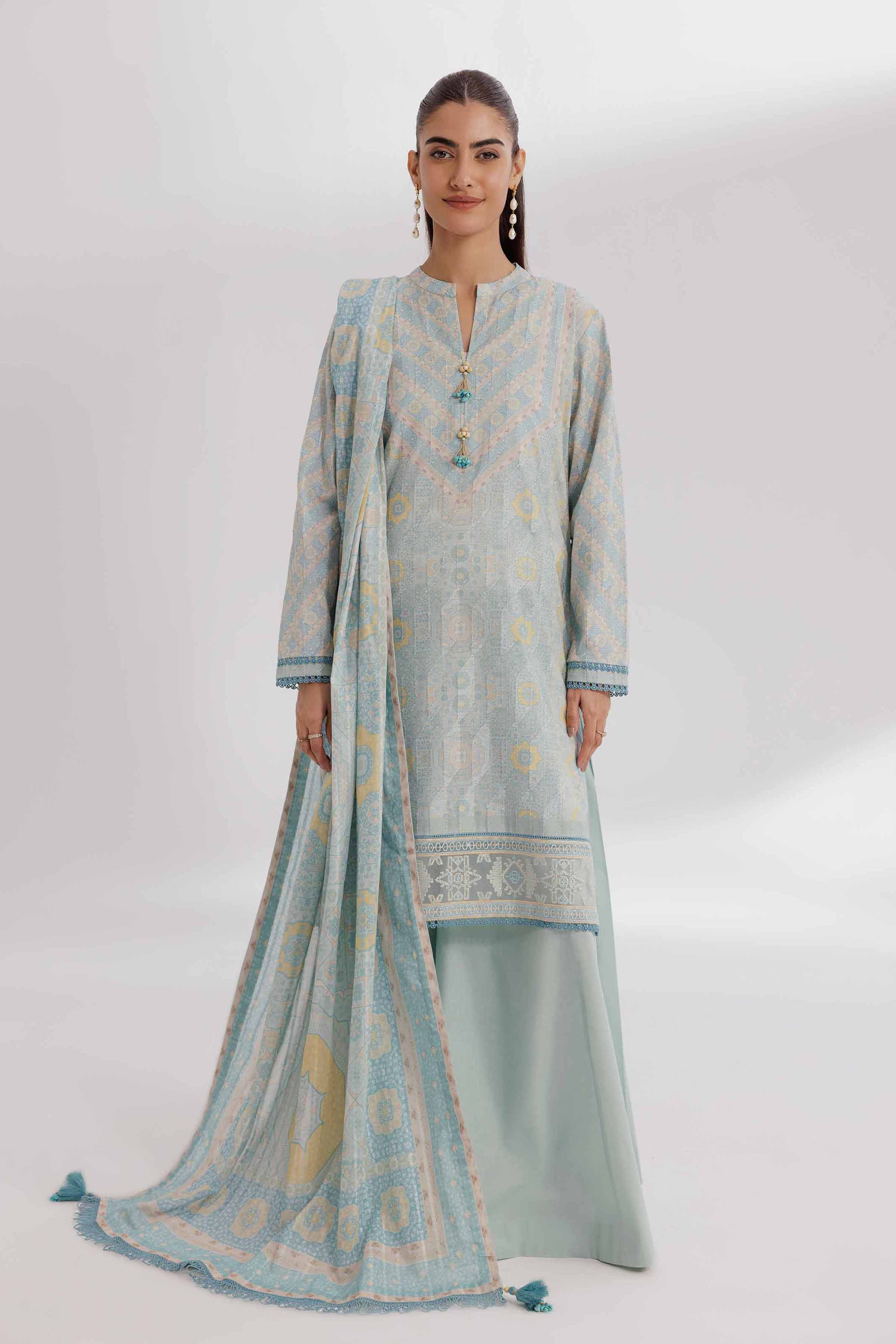 3 Piece - Digital Printed Suit - 42502206 for Women - Unstitched Collection | Nishat | Shop Online