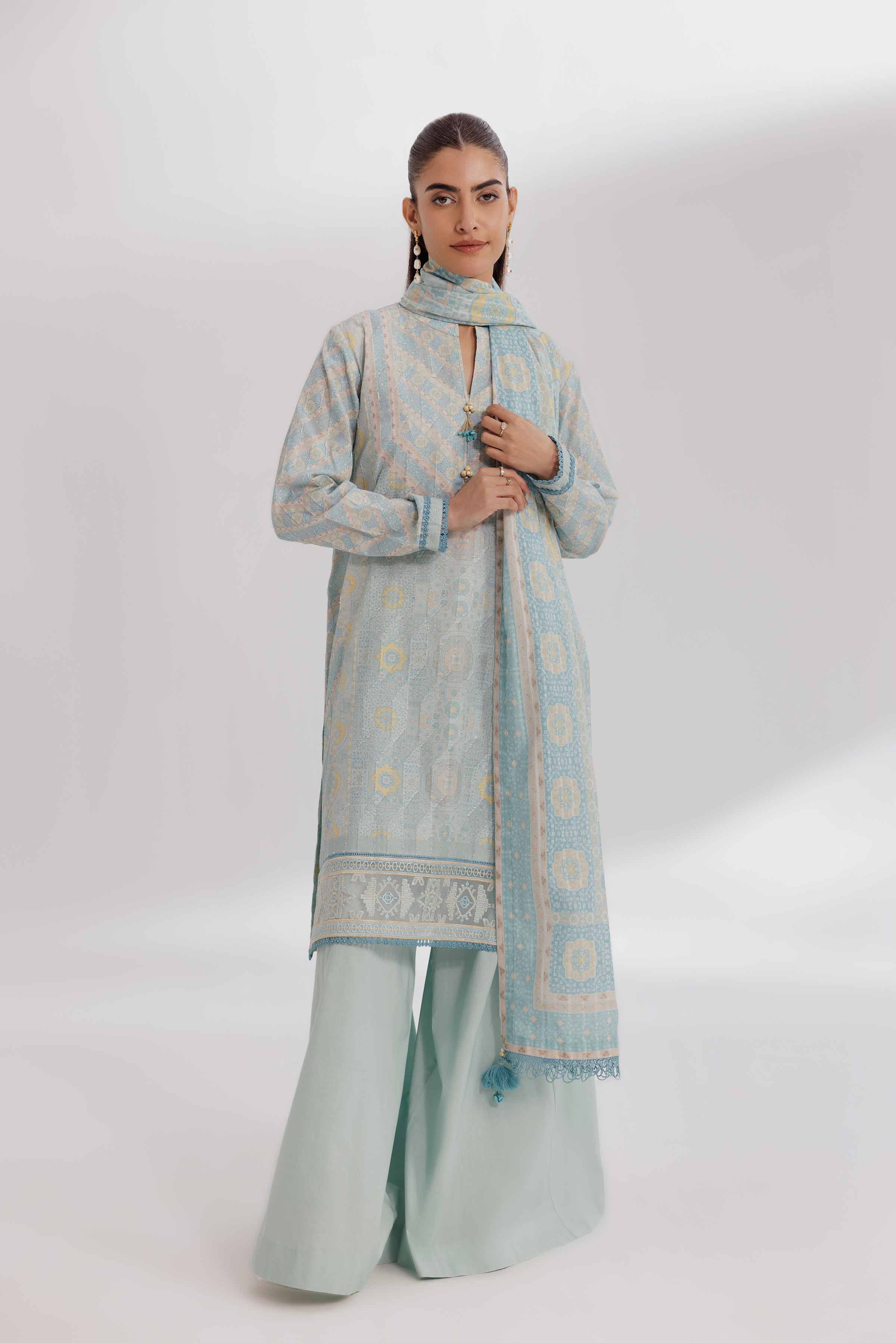 3 Piece - Digital Printed Suit - 42502206 for Women - Unstitched Collection | Nishat | Shop Online