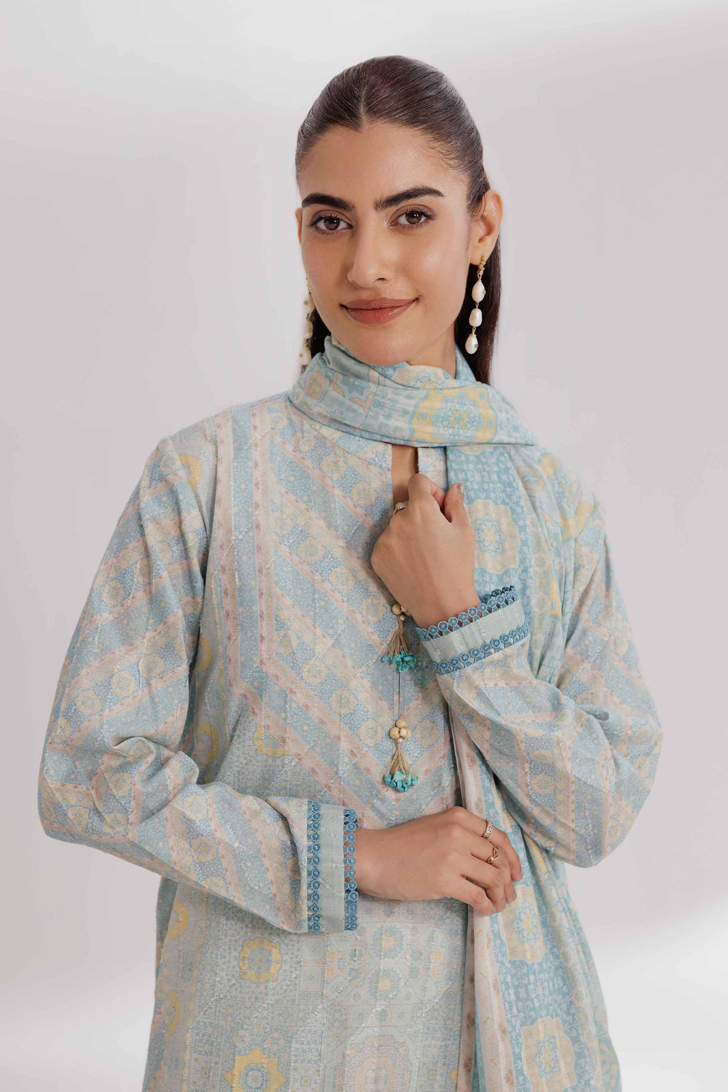 3 Piece - Digital Printed Suit - 42502206 for Women - Unstitched Collection | Nishat | Shop Online