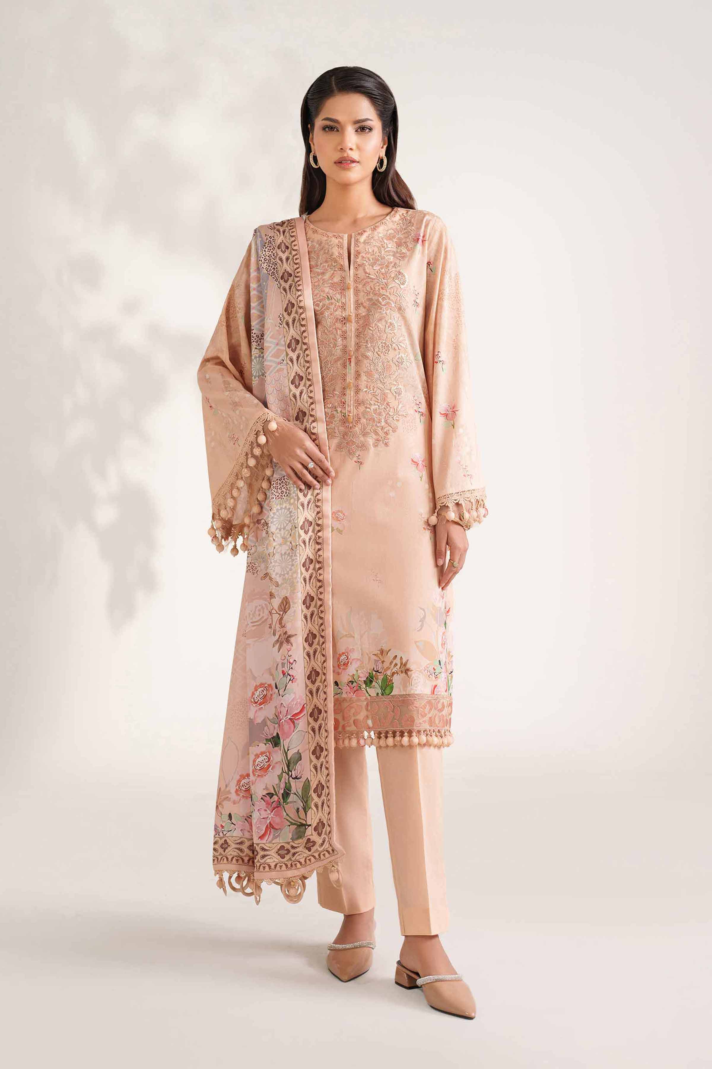 3 Piece - Digital Printed Embroidered Suit - 42502215 for Women - Unstitched Collection | Nishat | Shop Online