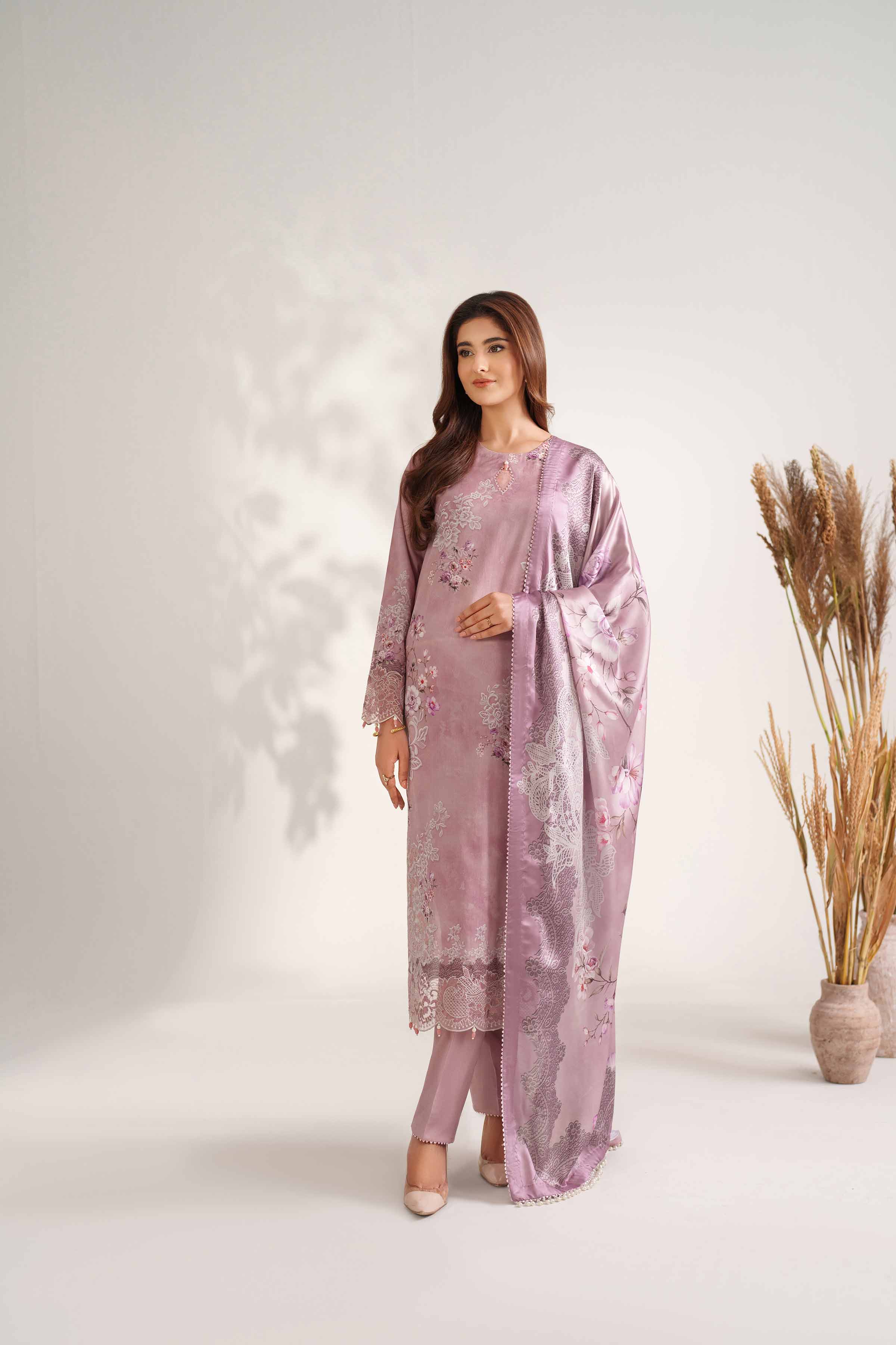 3 Piece - Digital Printed Embroidered Suit - 42502216 for Women - Unstitched Collection | Nishat | Shop Online