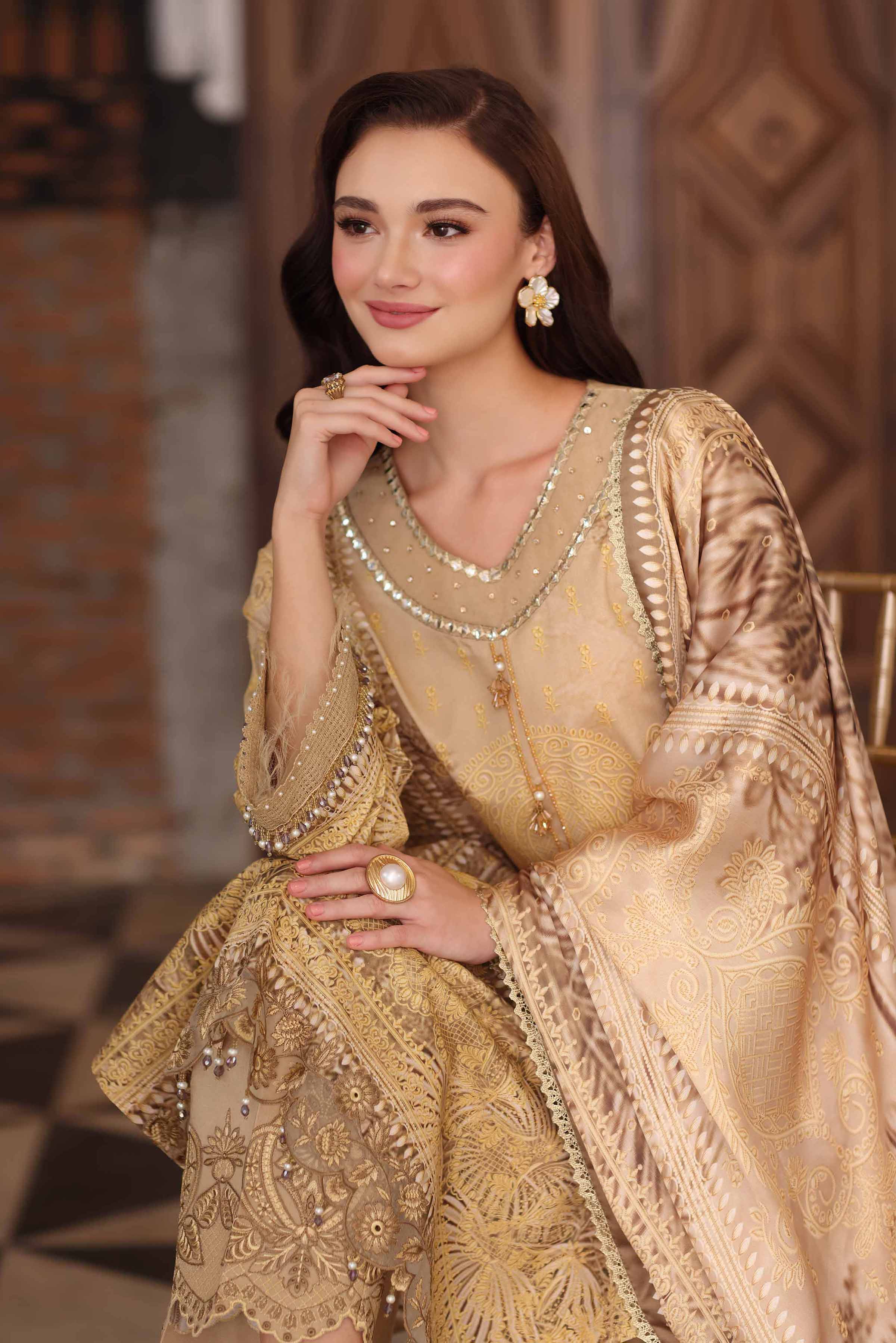 3 Piece - Digital Printed Embroidered Suit - 42502218 for Women - Unstitched Collection | Nishat | Shop Online