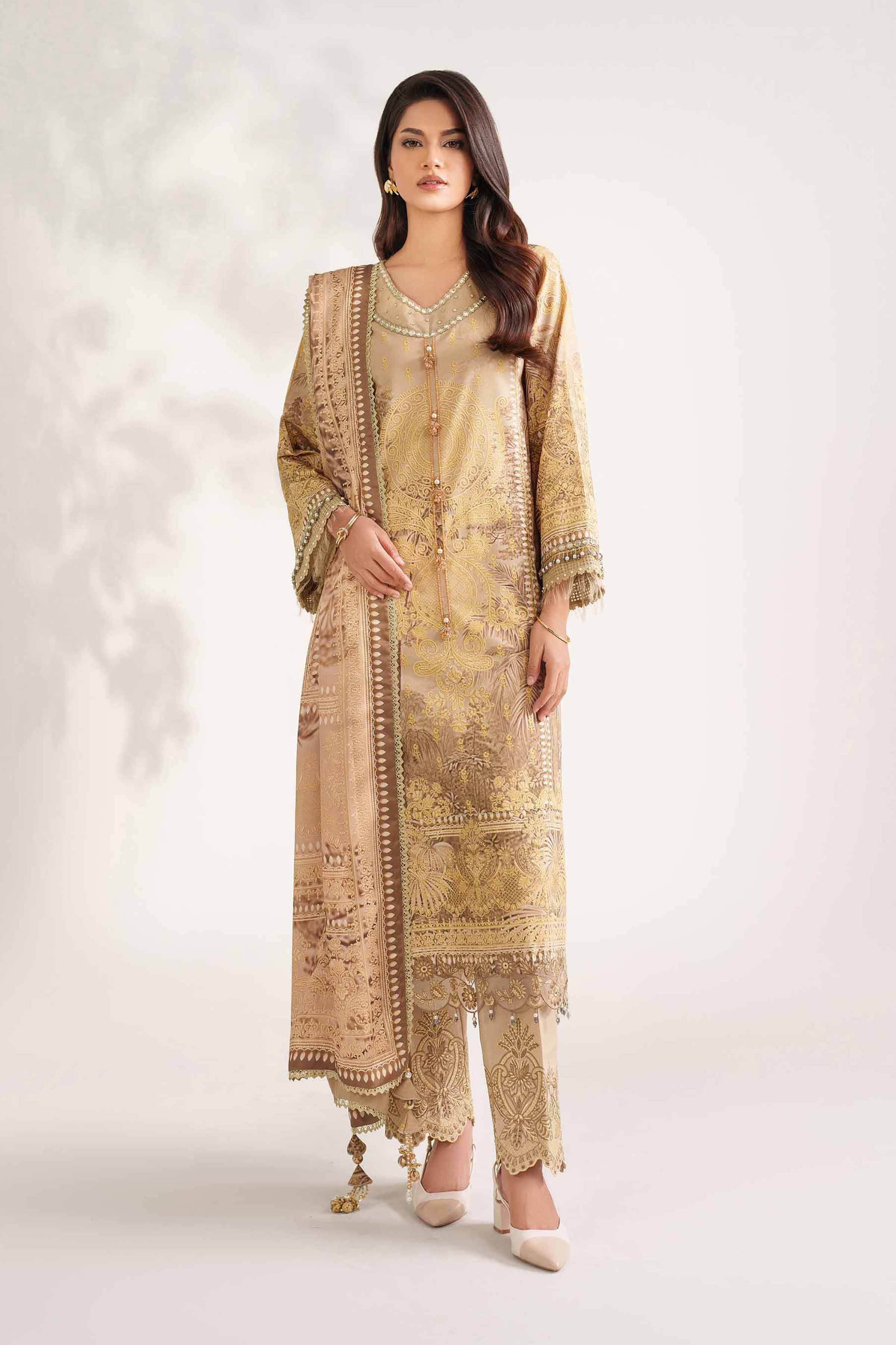 3 Piece - Digital Printed Embroidered Suit - 42502218 for Women - Unstitched Collection | Nishat | Shop Online