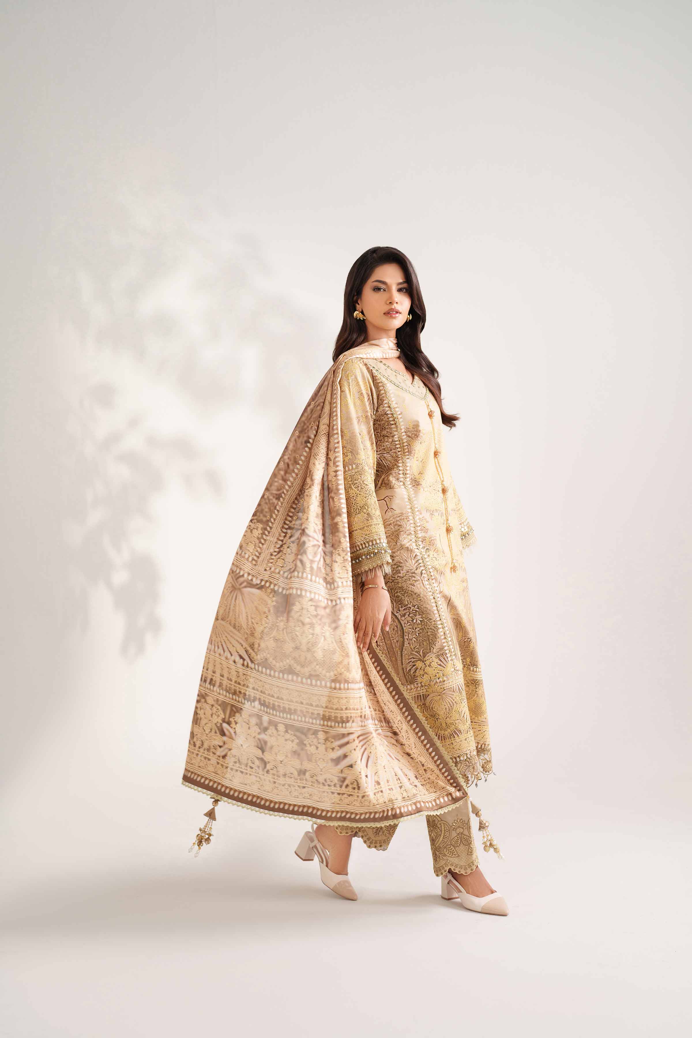 3 Piece - Digital Printed Embroidered Suit - 42502218 for Women - Unstitched Collection | Nishat | Shop Online