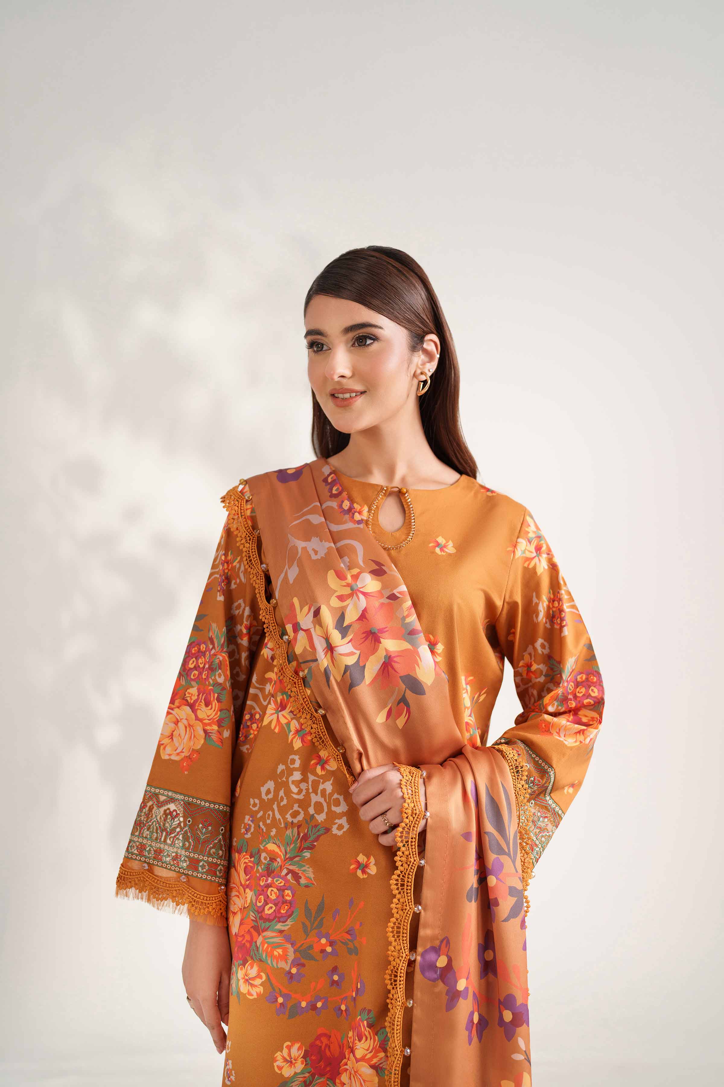 3 Piece - Digital Printed Embroidered Suit - 42502219 for Women - Unstitched Collection | Nishat | Shop Online