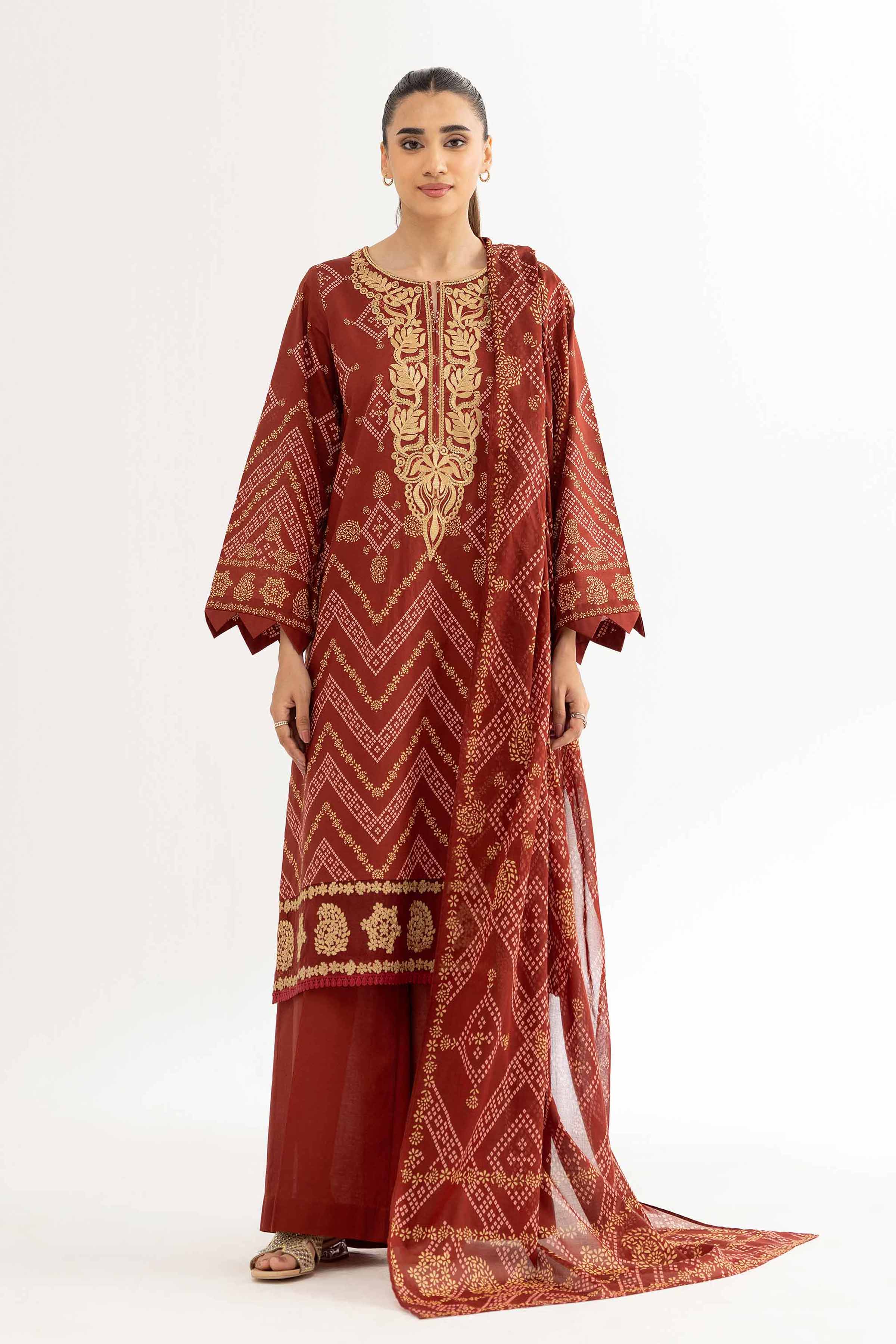 3 Piece - Digital Printed Suit - 42502231 for Women - Unstitched Collection | Nishat | Shop Online