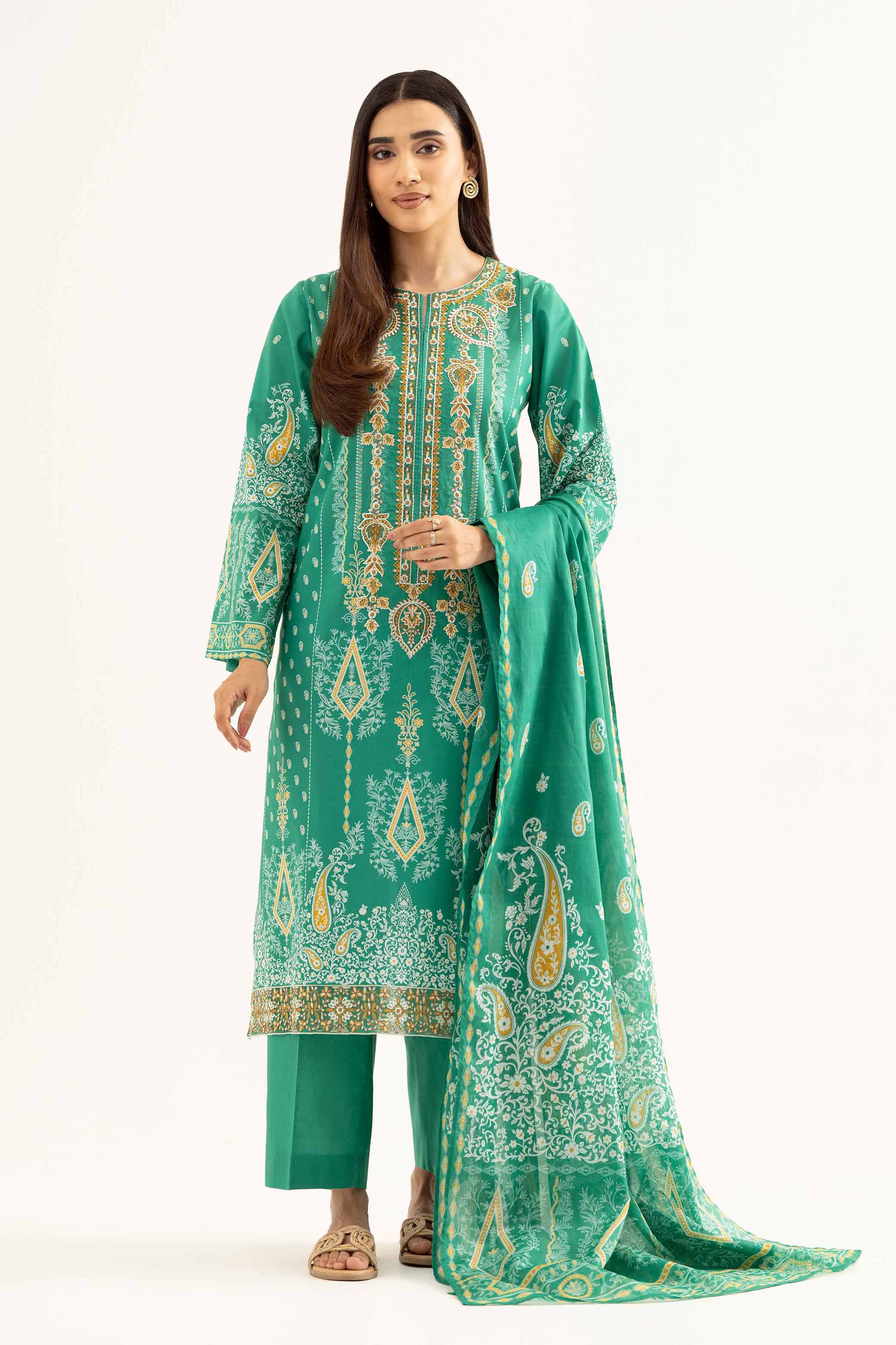 3 Piece - Digital Printed Suit - 42502233 for Women - Unstitched Collection | Nishat | Shop Online