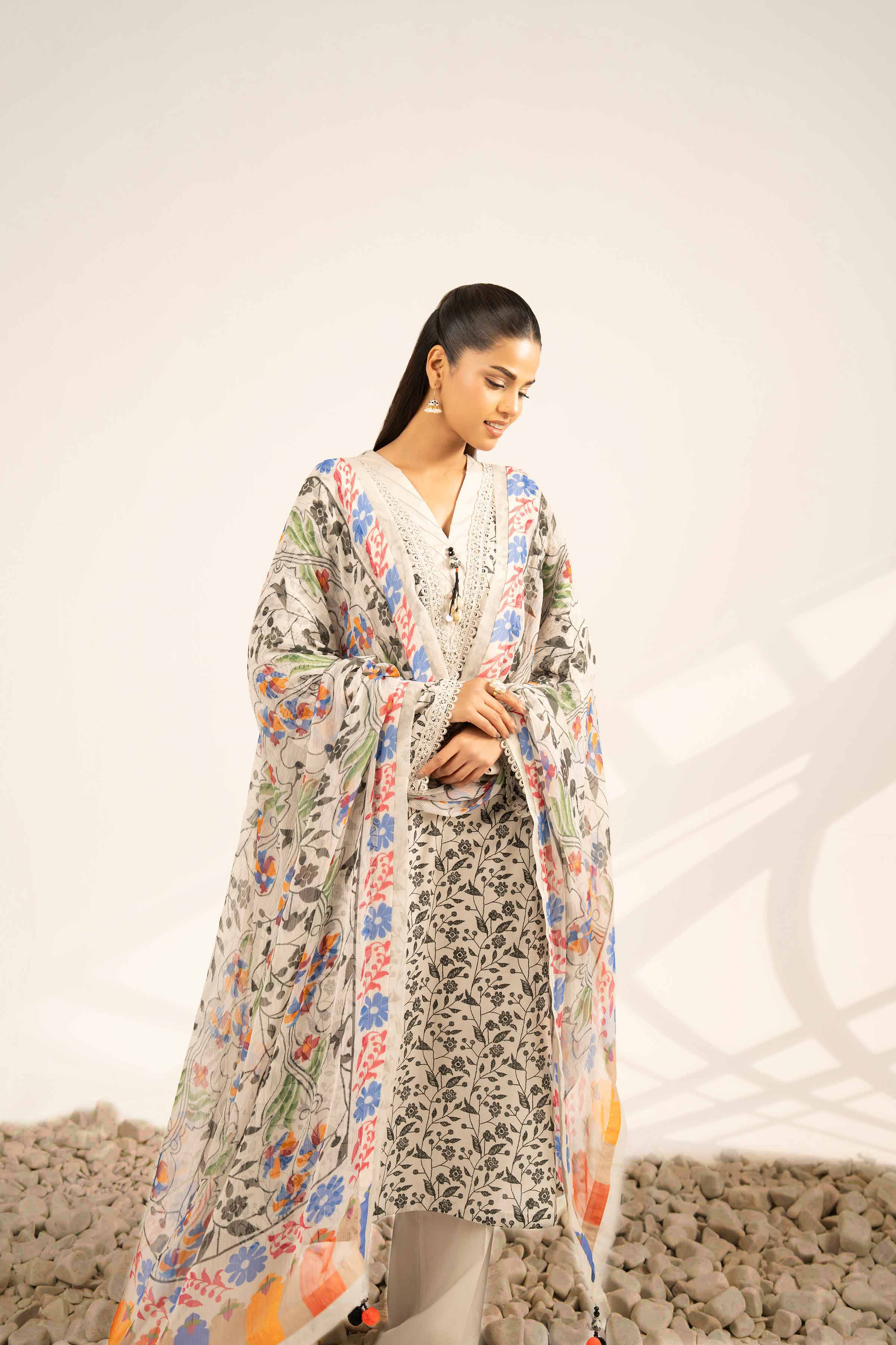 3 Piece - Digital Printed Suit - 42502235 for Women - Unstitched Collection | Nishat | Shop Online