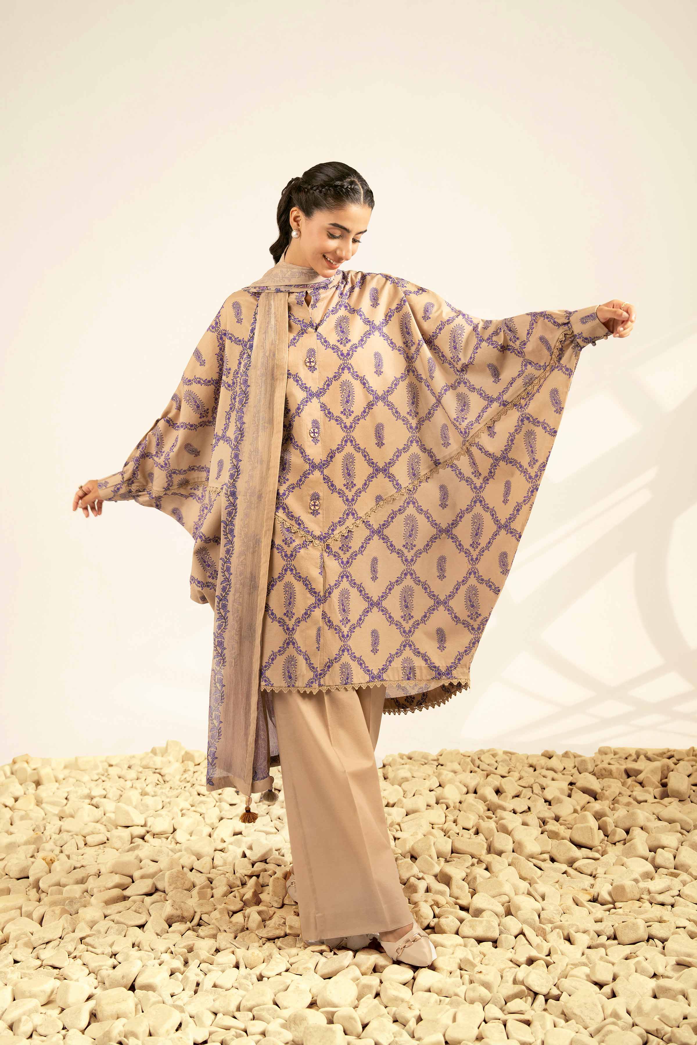 3 Piece - Digital Printed Suit - 42502239 for Women - Unstitched Collection | Nishat | Shop Online