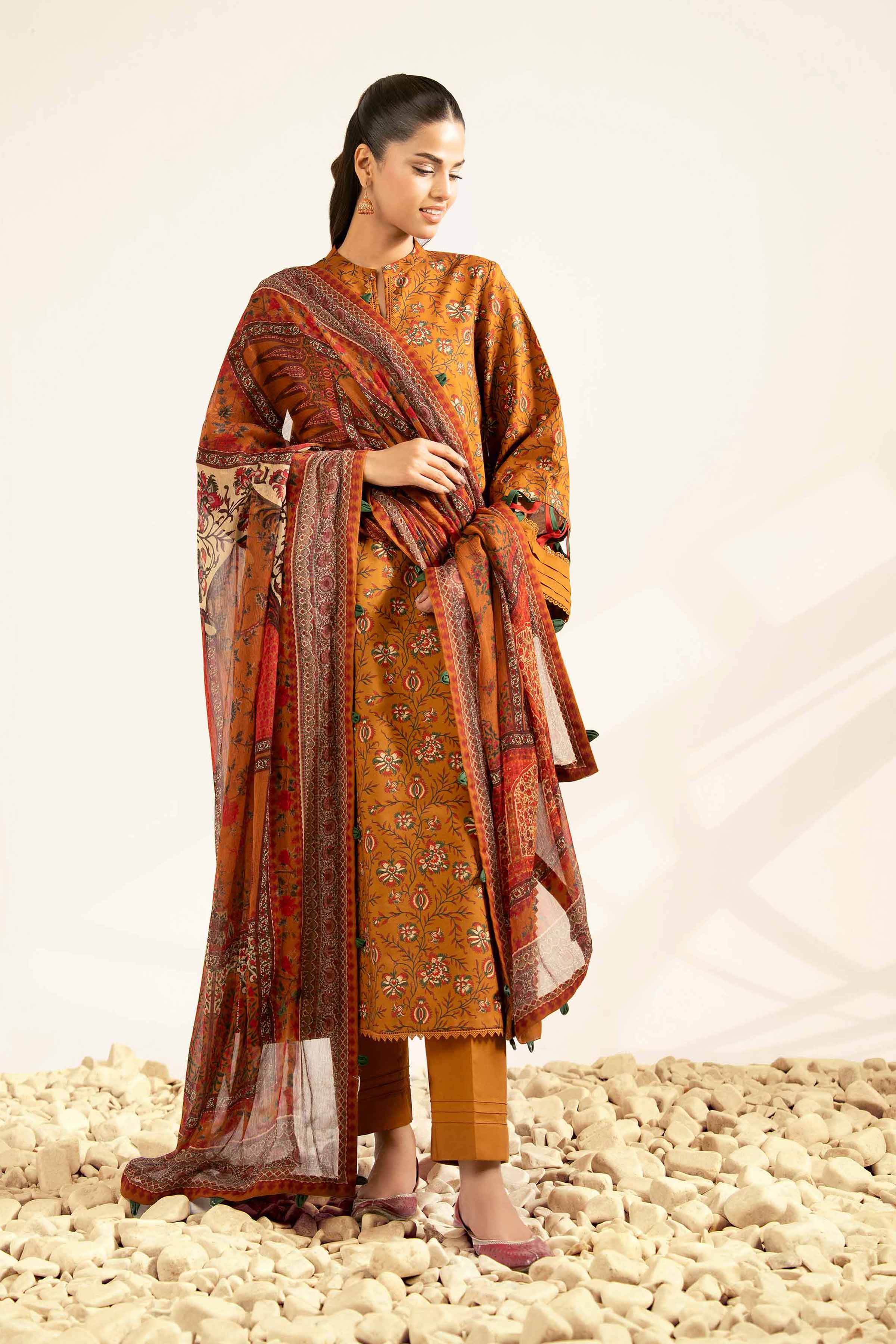 3 Piece - Digital Printed Suit - 42502241 for Women - Unstitched Collection | Nishat | Shop Online