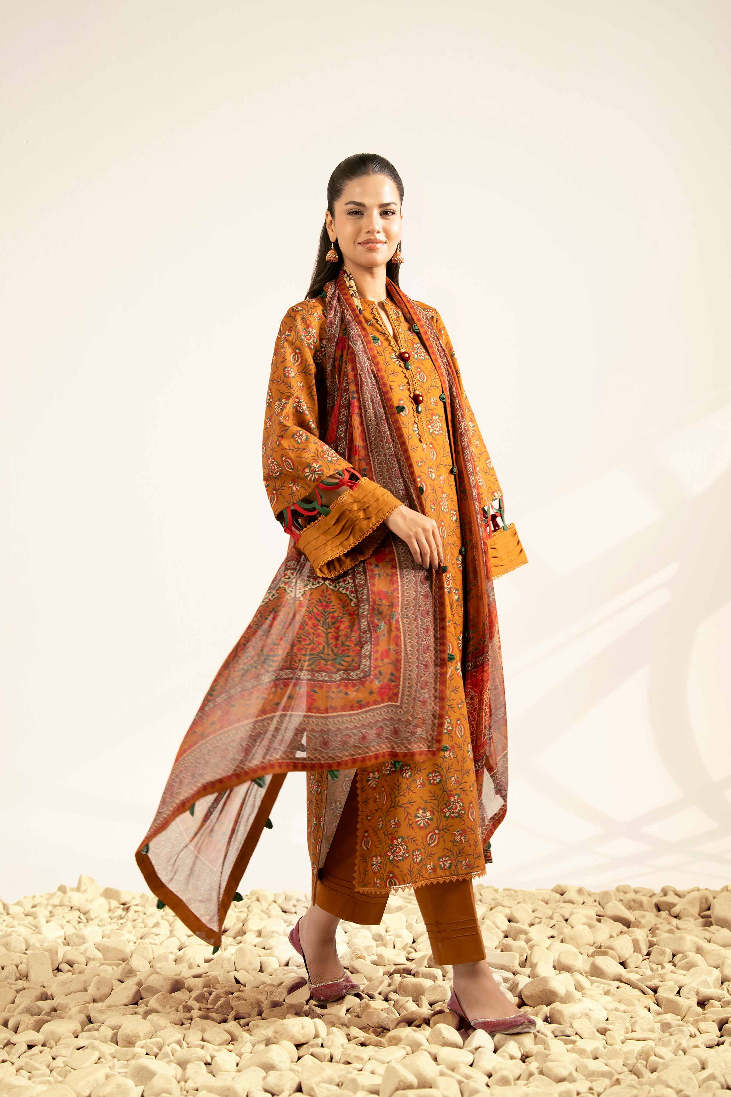 3 Piece - Digital Printed Suit - 42502241 for Women - Unstitched Collection | Nishat | Shop Online