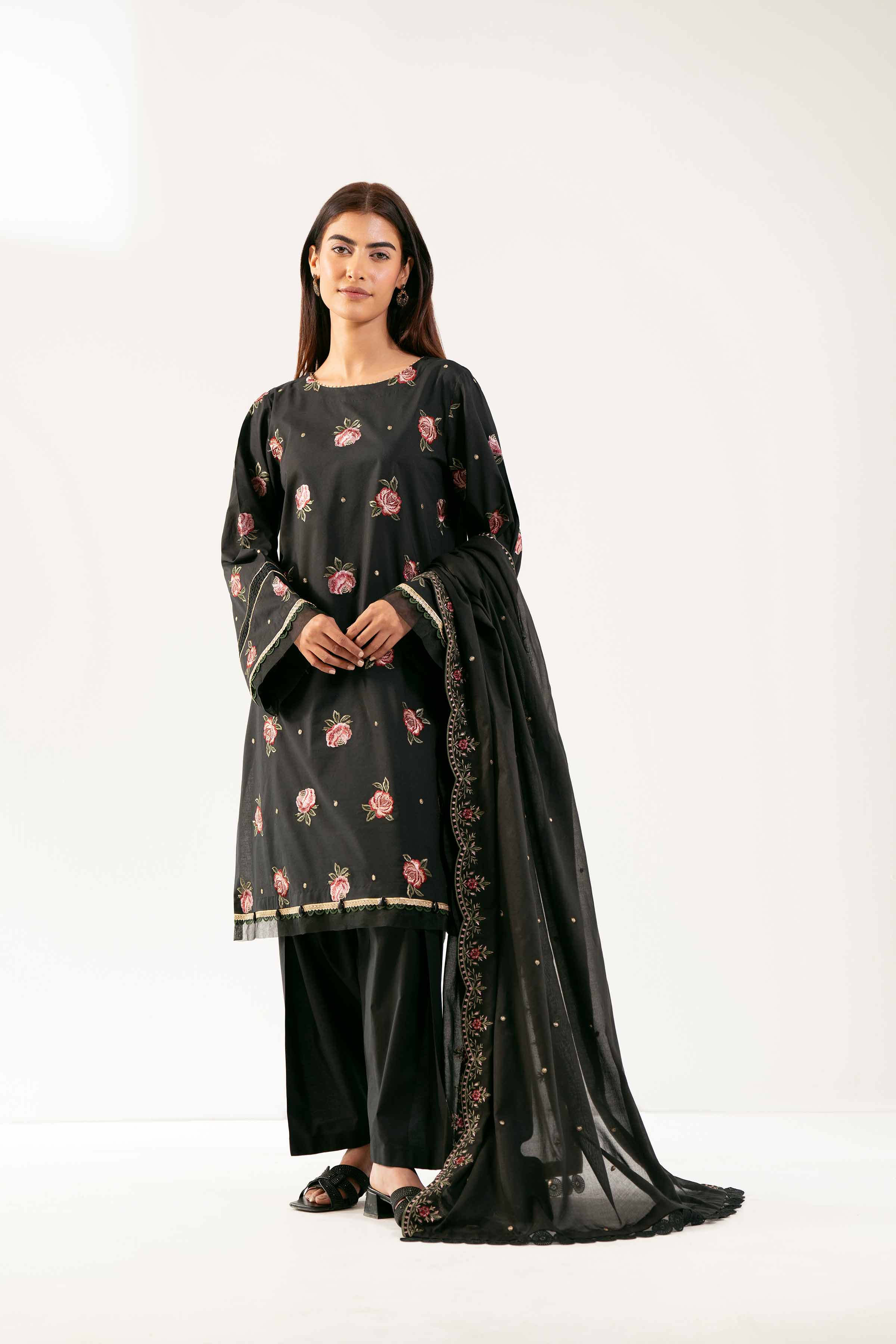 3 Piece - Dyed Embroidered Suit - 42502244 for Women - Unstitched Collection | Nishat | Shop Online
