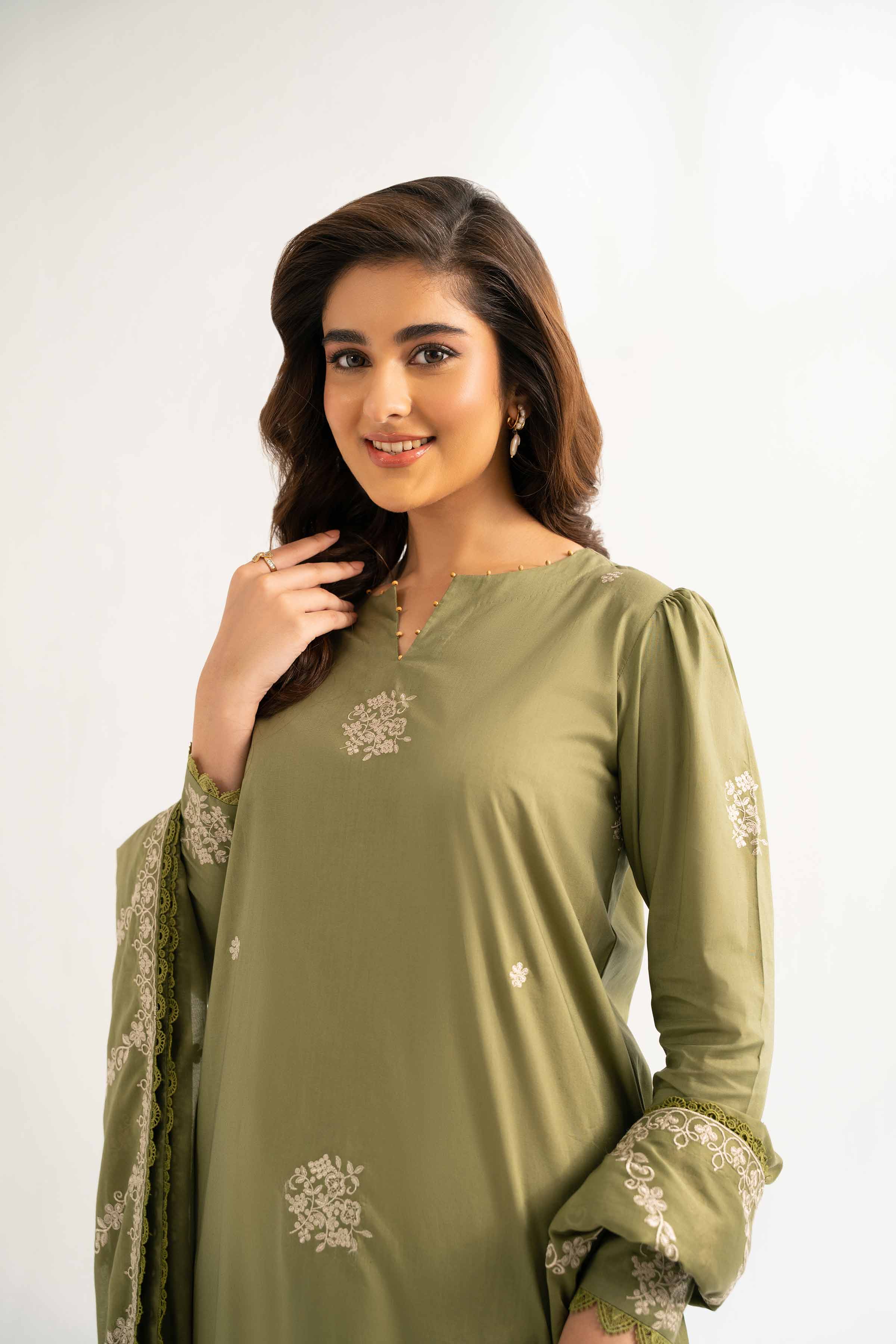 3 Piece - Dyed Embroidered Suit - 42502247 for Women - Unstitched Collection | Nishat | Shop Online