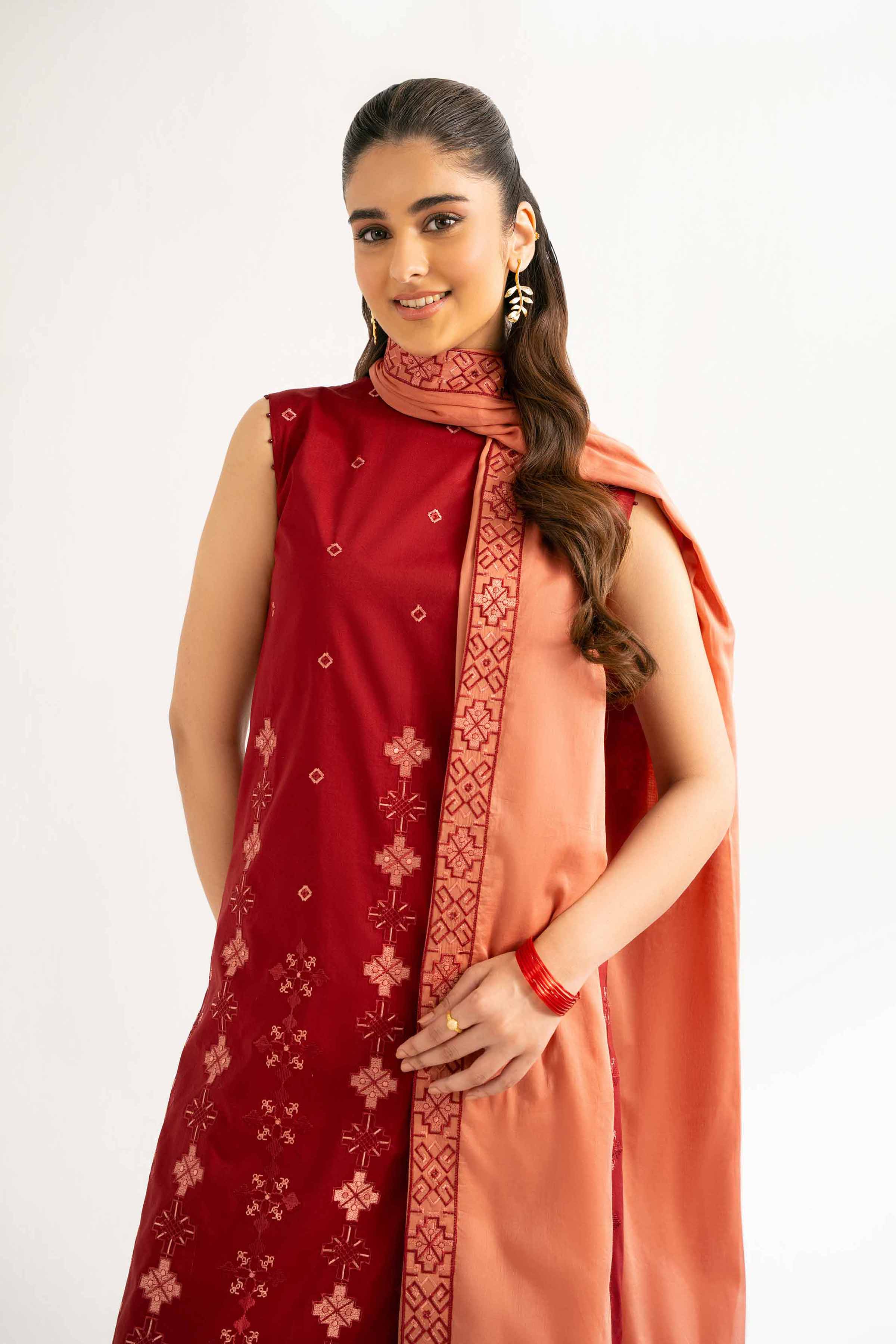 3 Piece - Dyed Embroidered Suit - 42502248 for Women - Unstitched Collection | Nishat | Shop Online