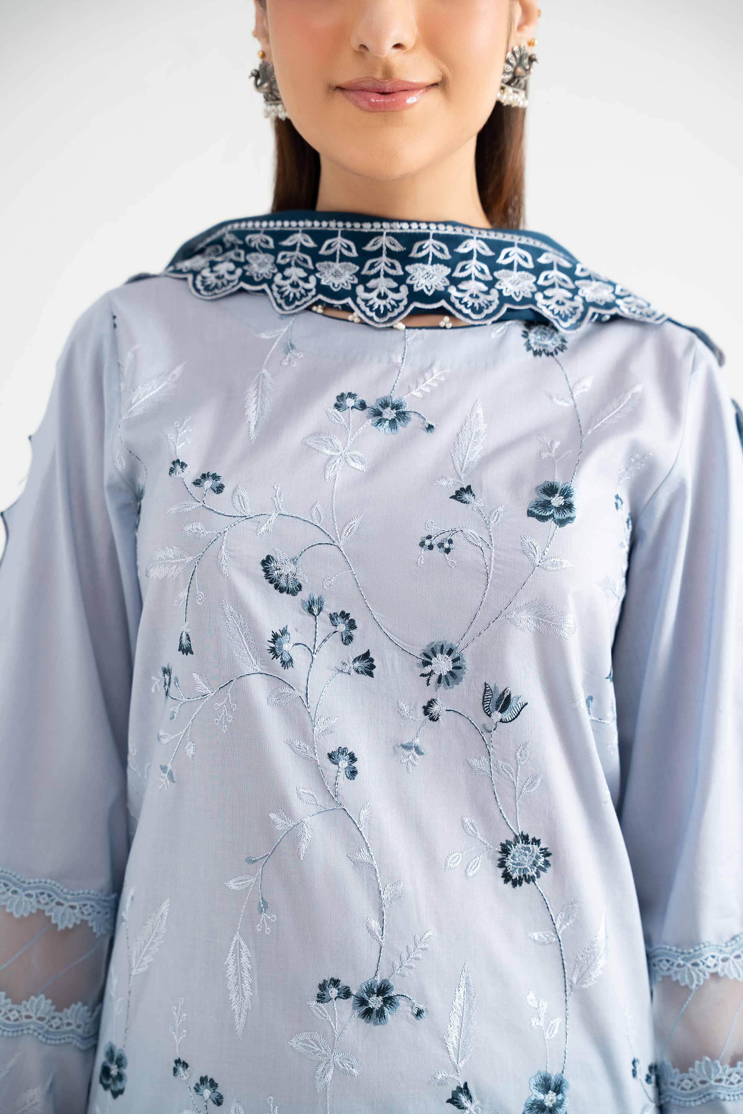 3 Piece - Dyed Embroidered Suit - 42502249 for Women - Unstitched Collection | Nishat | Shop Online