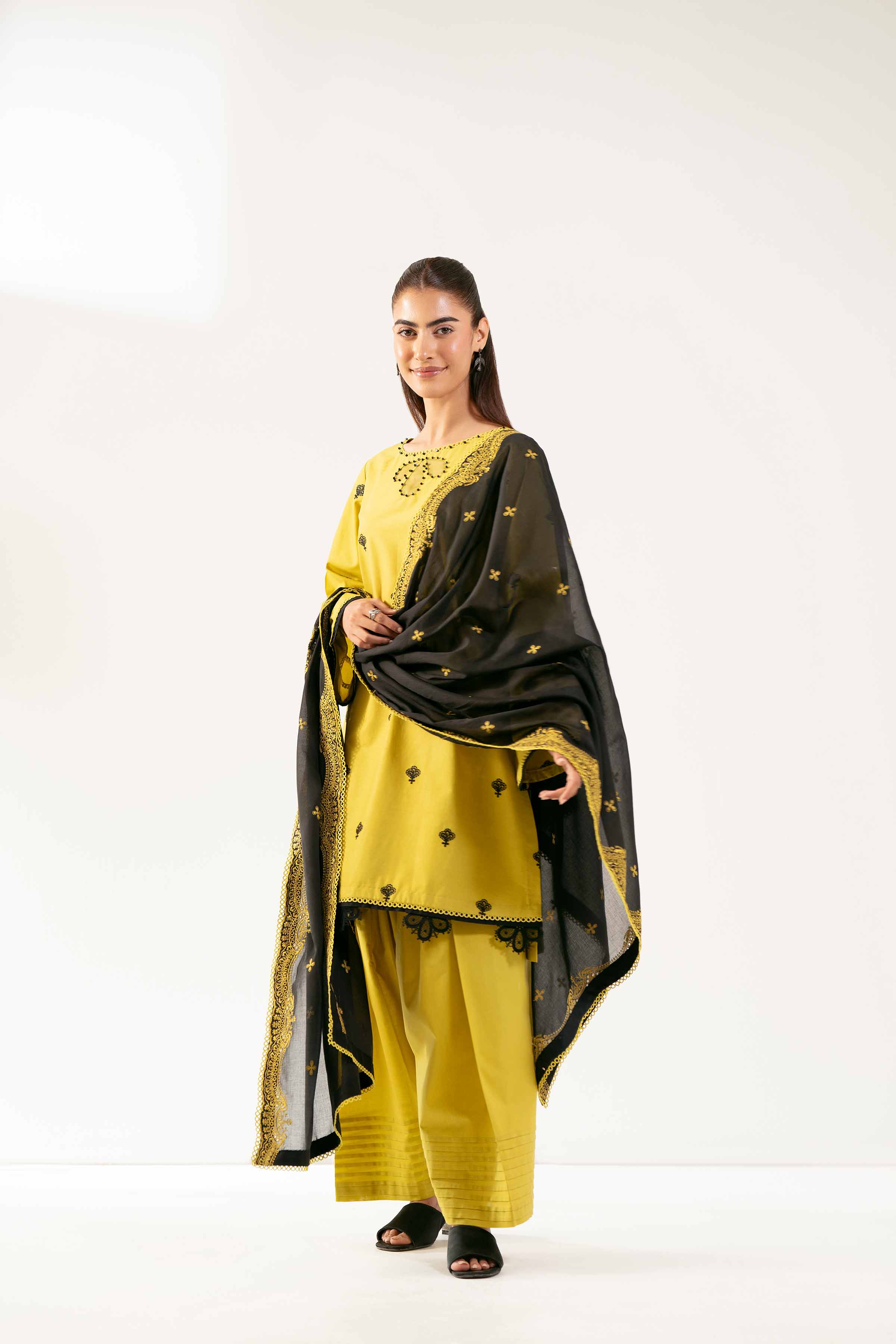 3 Piece - Dyed Embroidered Suit - 42502250 for Women - Unstitched Collection | Nishat | Shop Online